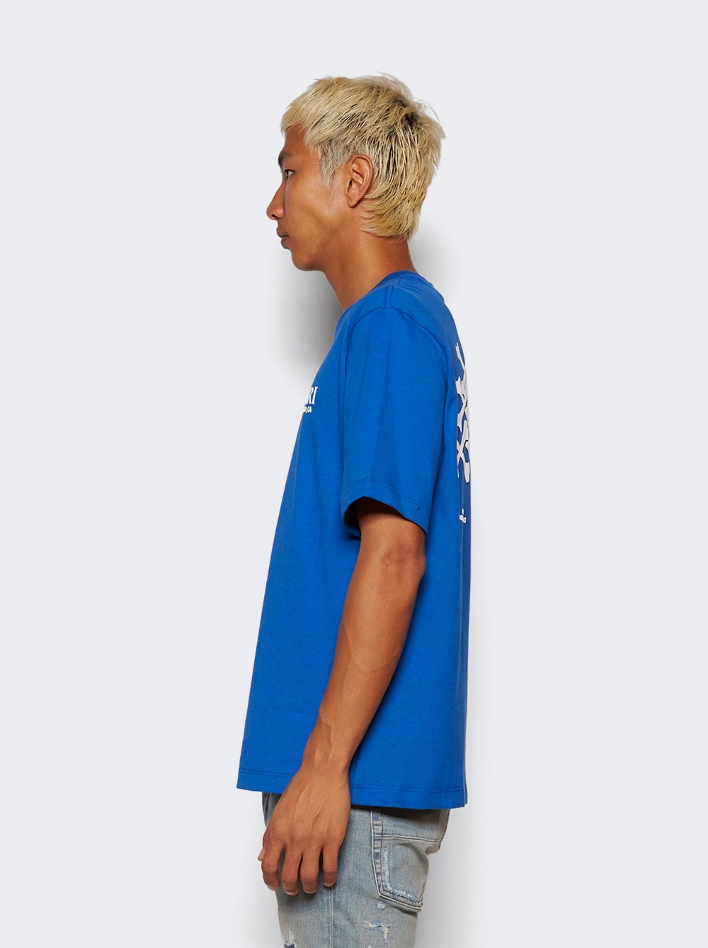 Bones Stacked Tee Blue - 4