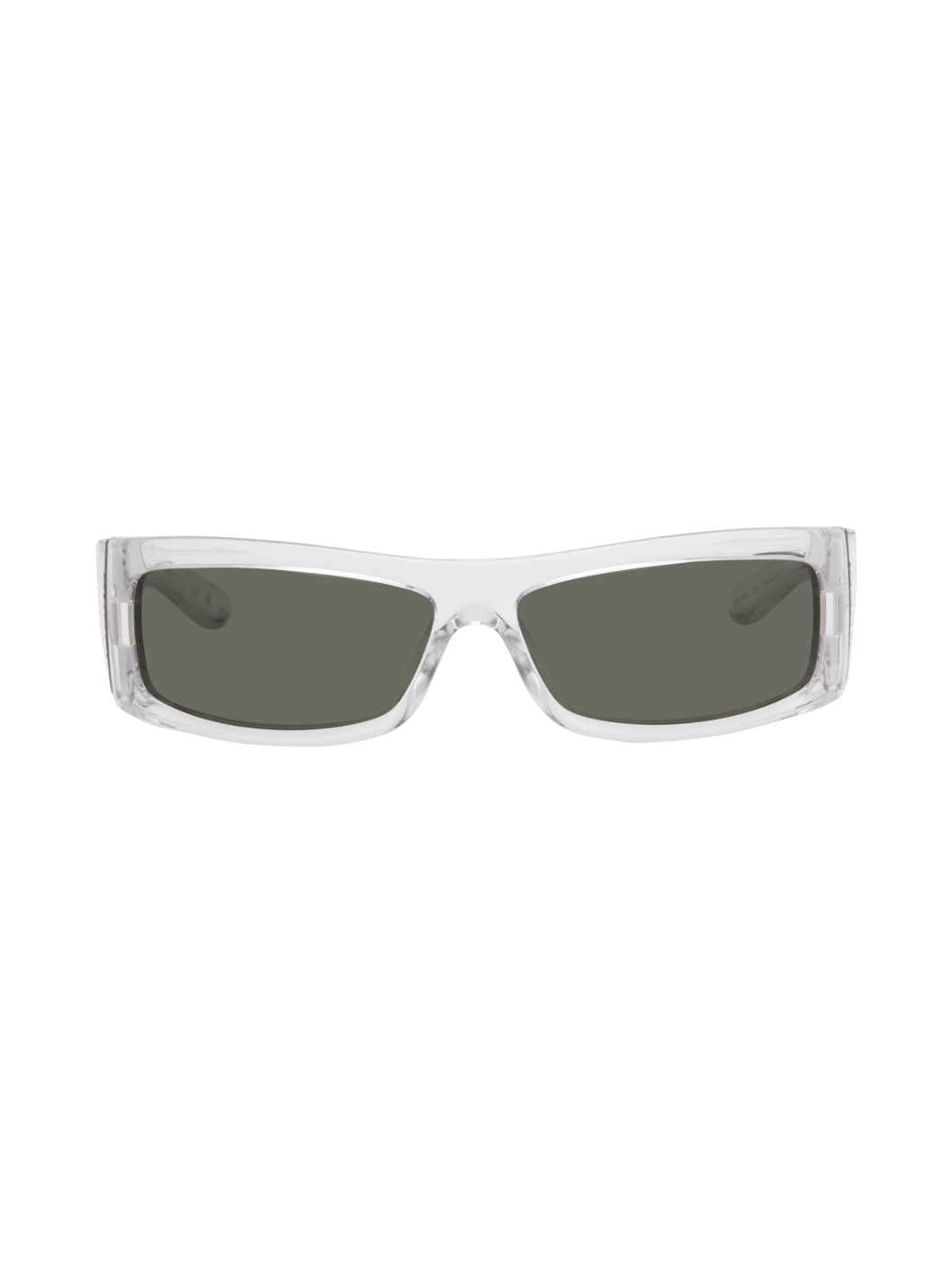 Transparent Rectangular Sunglasses - 1
