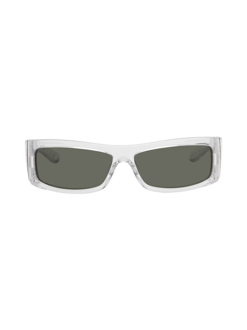 Transparent Rectangular Sunglasses - 1
