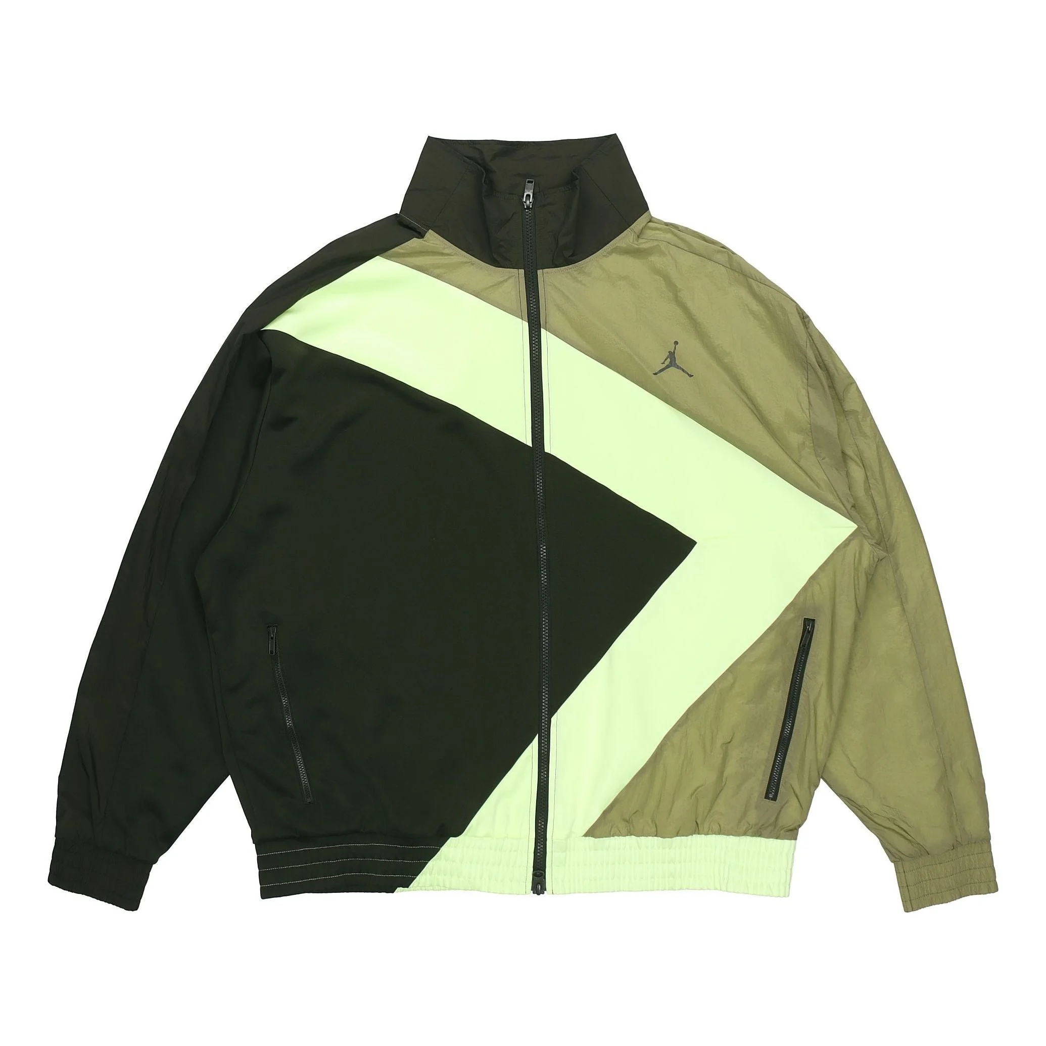 Air Jordan Wings Diamond Contrasting Colors Casual Sports Jacket Green CI7916-355 - 1