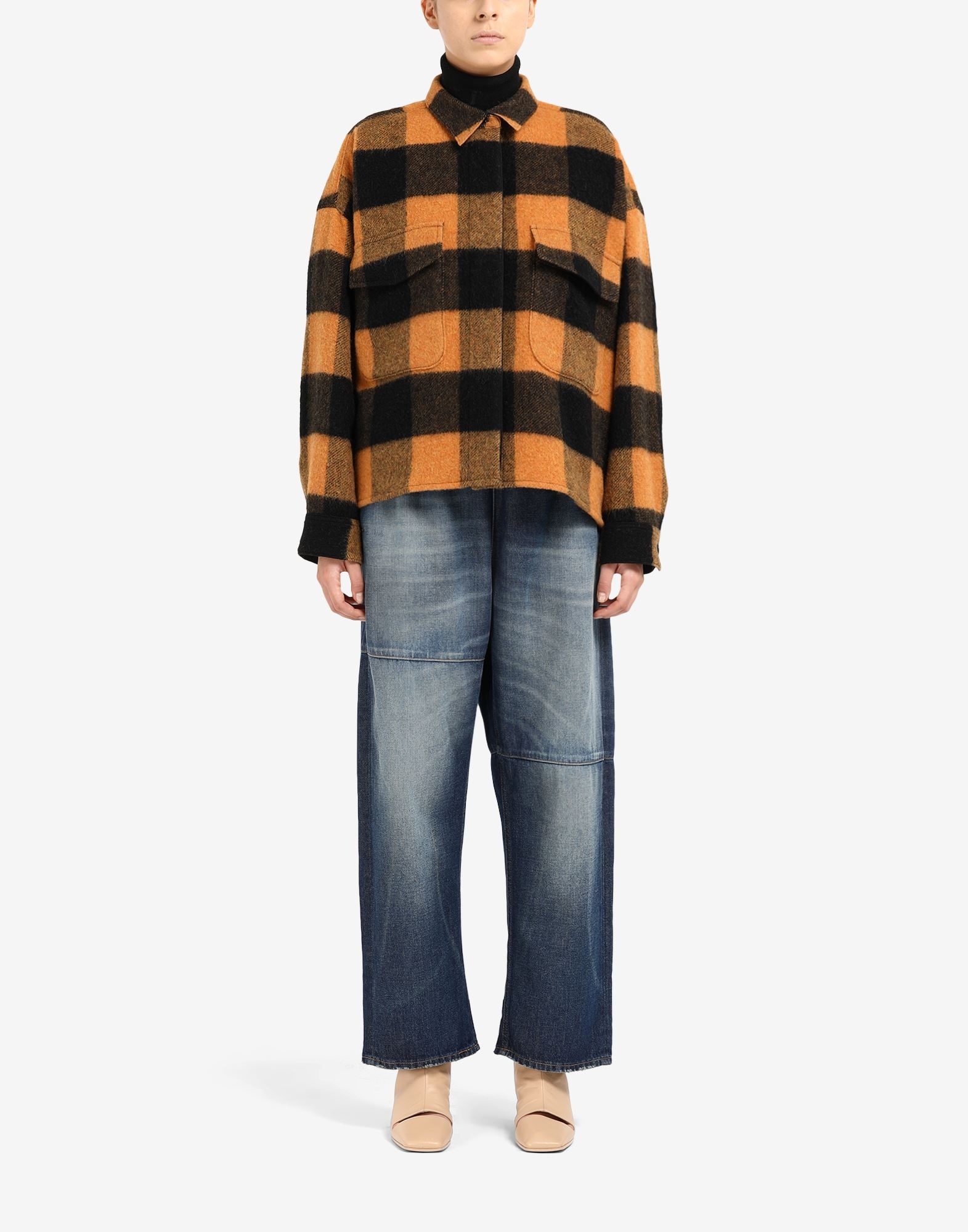 Check wool jacket - 2