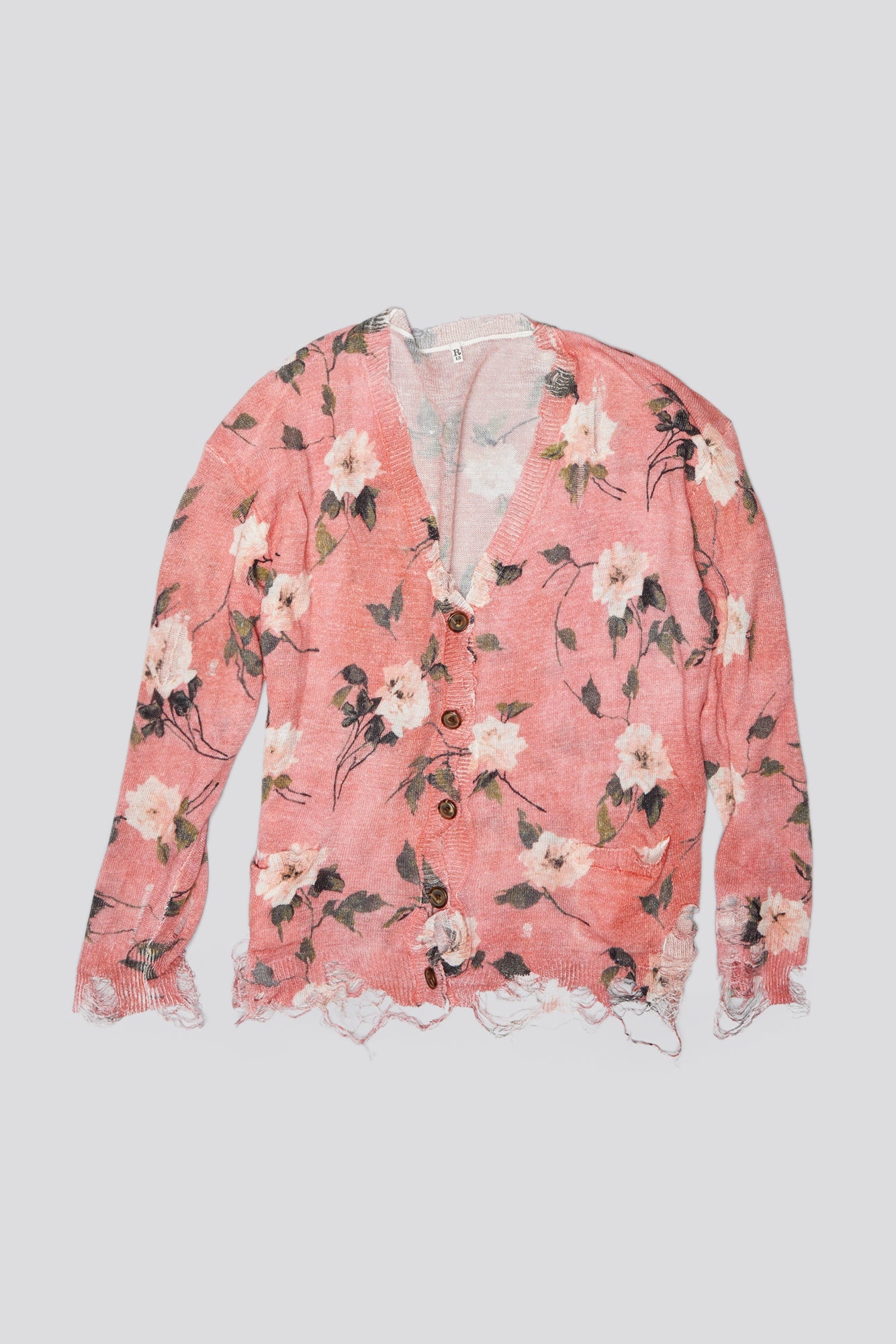 BOYFRIEND CARDIGAN - RED FLORAL - 1