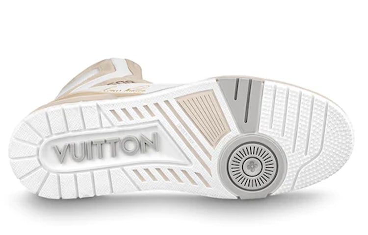LOUIS VUITTON Trainer Ankle Sneakers 'Beige' 1A7P27 - 4