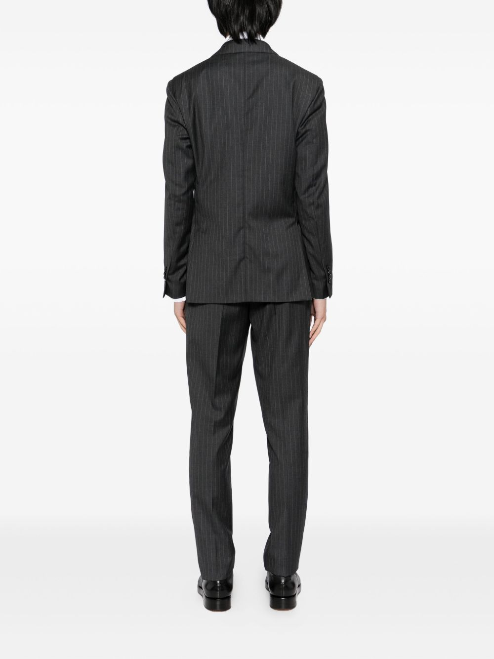 PINSTRIPE-PATTERN DOUBLE-BREASTED SUIT - 5