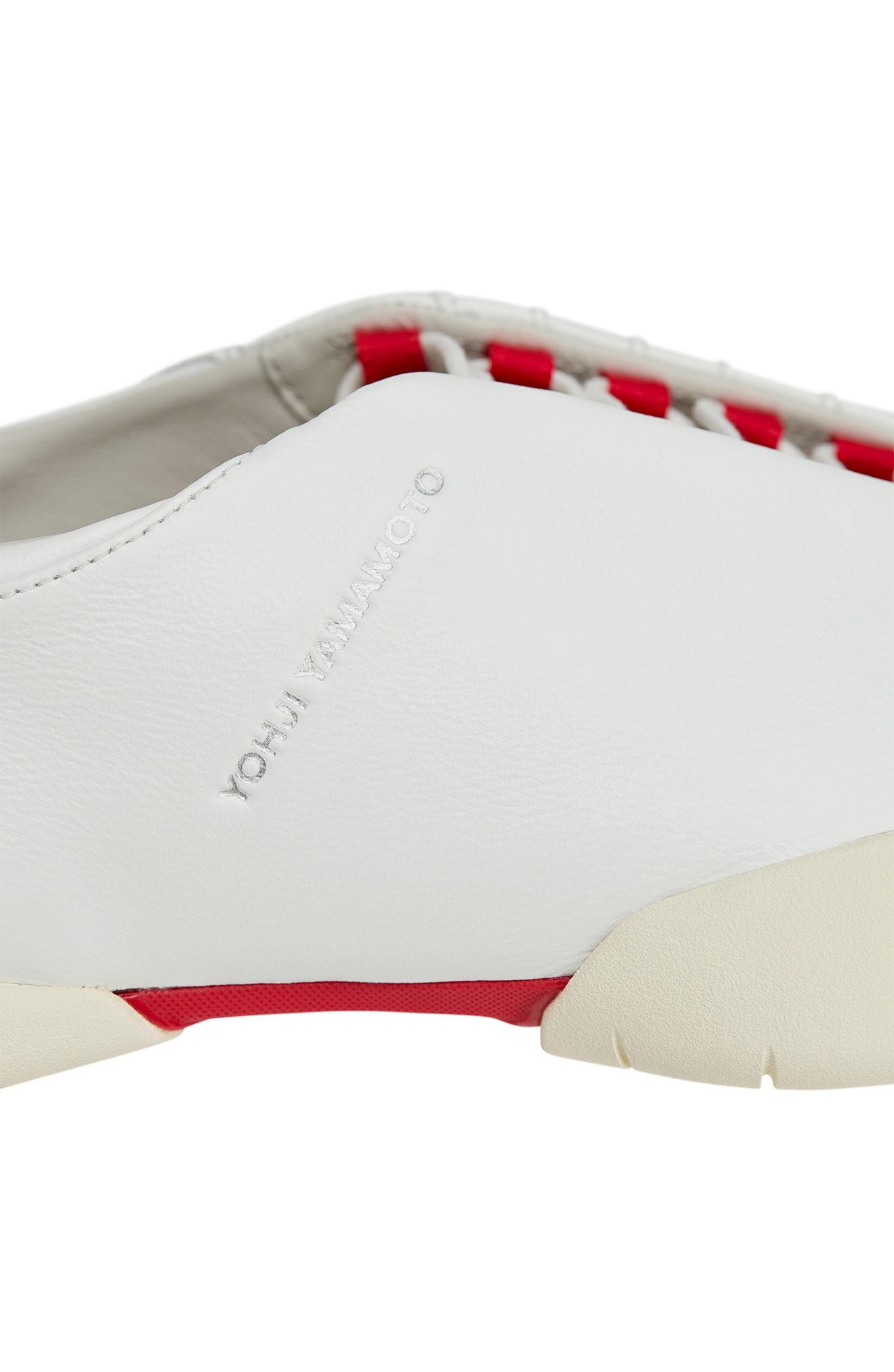 Y-3 Gender Inclusive Regu Mary Jane Sneaker in White/Cream/Scarlet at Nordstrom - 9