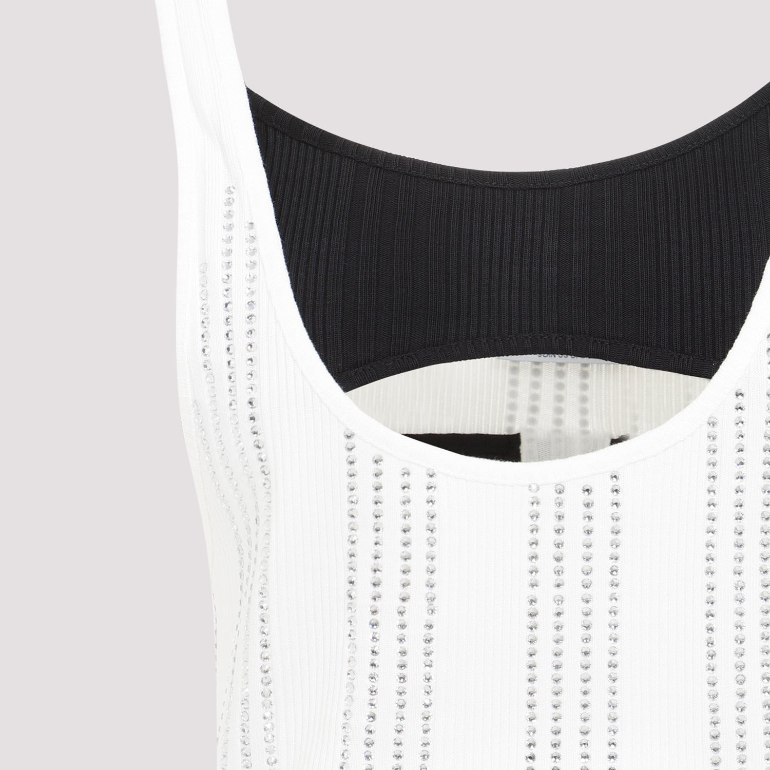 The Attico Flat Ribbed Jersey Tank Top Women - 3