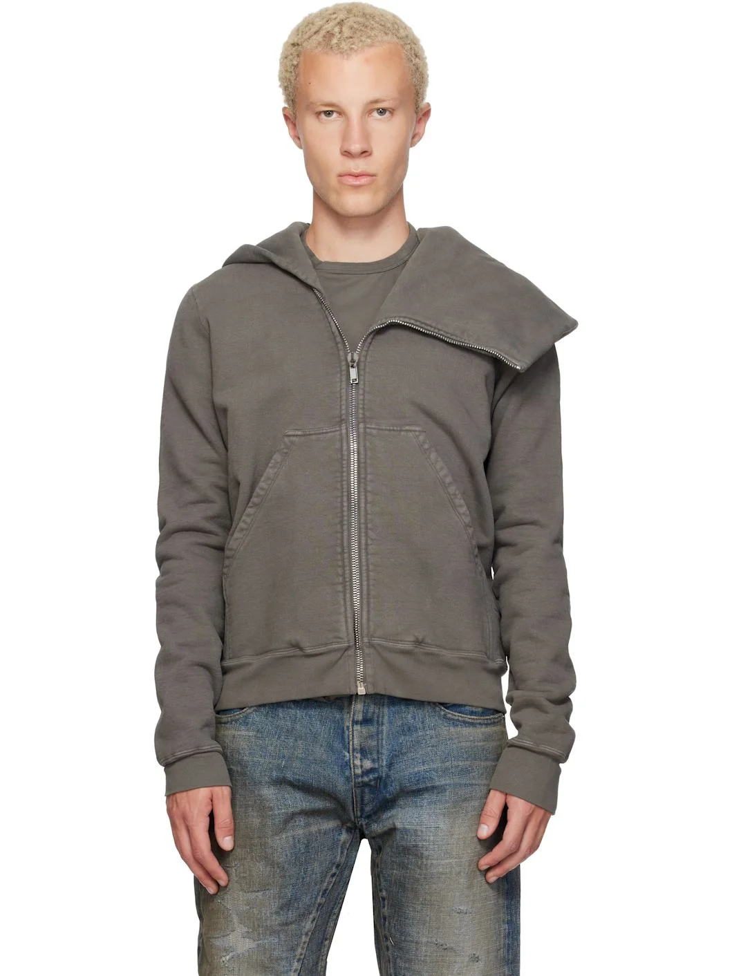 Gray Tower Mountain Hoodie - 1