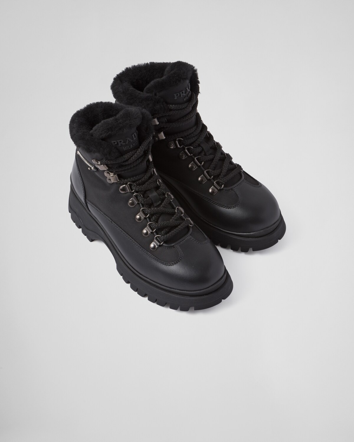 Brixxen leather and nylon booties - 4