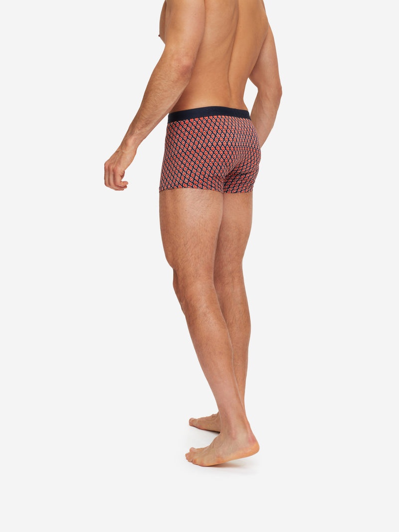 Men's Boxer Briefs Diamond Pima Cotton Stretch Red - 6