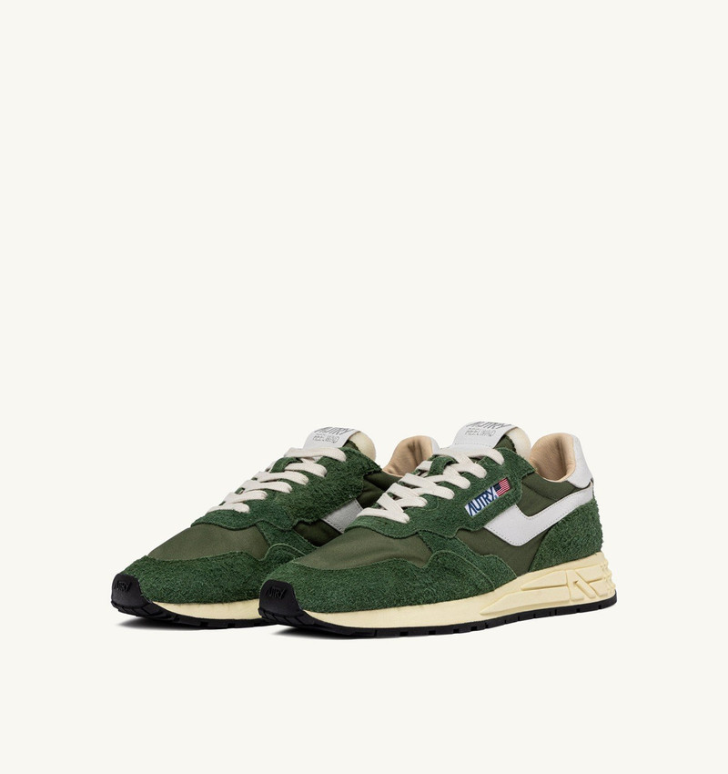 AUTRY REELWIND LOW SNEAKERS IN MILITARY NYLON AND SUEDE outlook