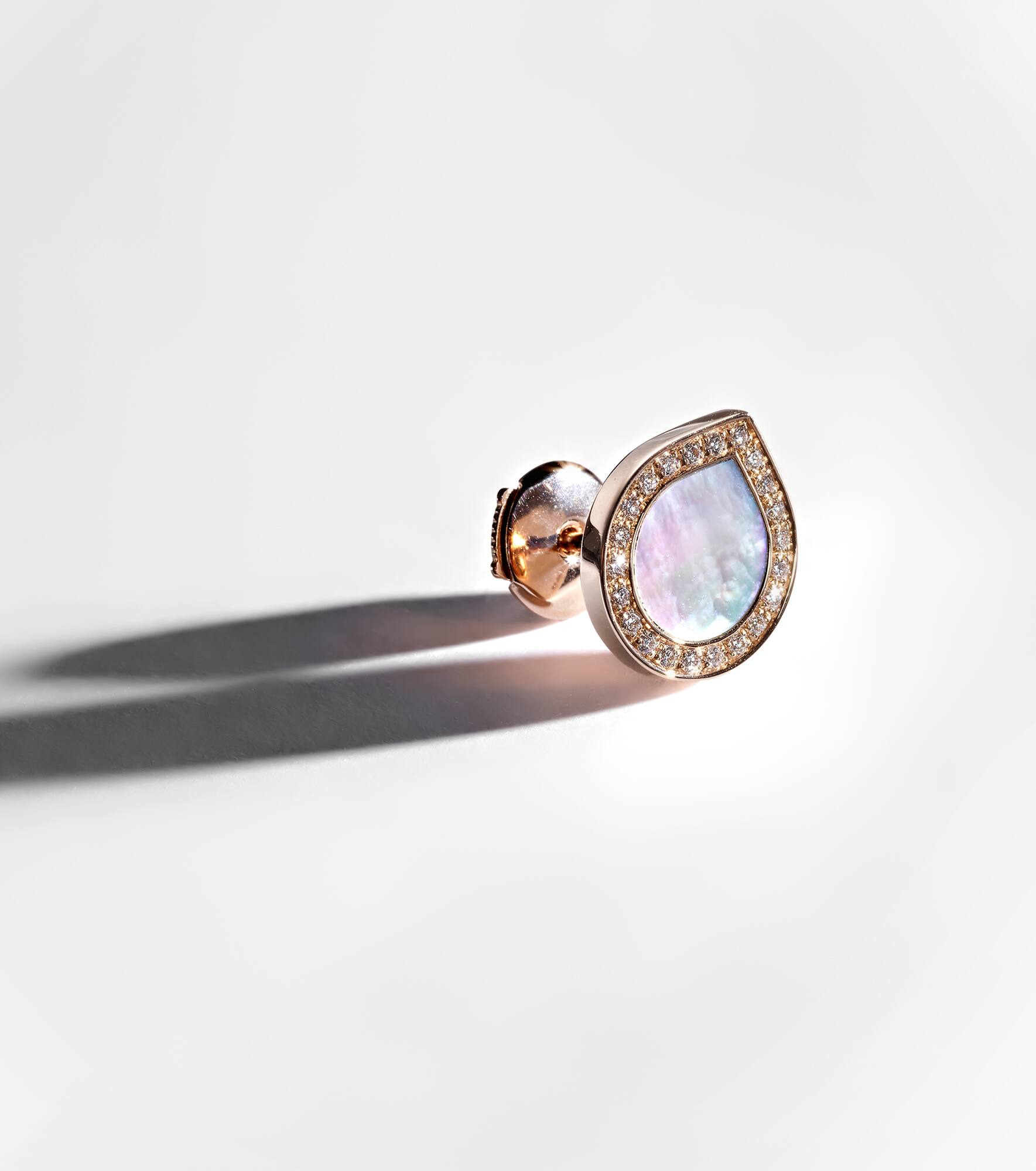 Antifer 18kt rose gold single earring with gemstones - 5