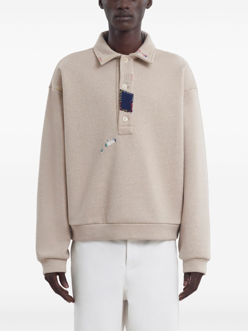 embroidered polo top - 3