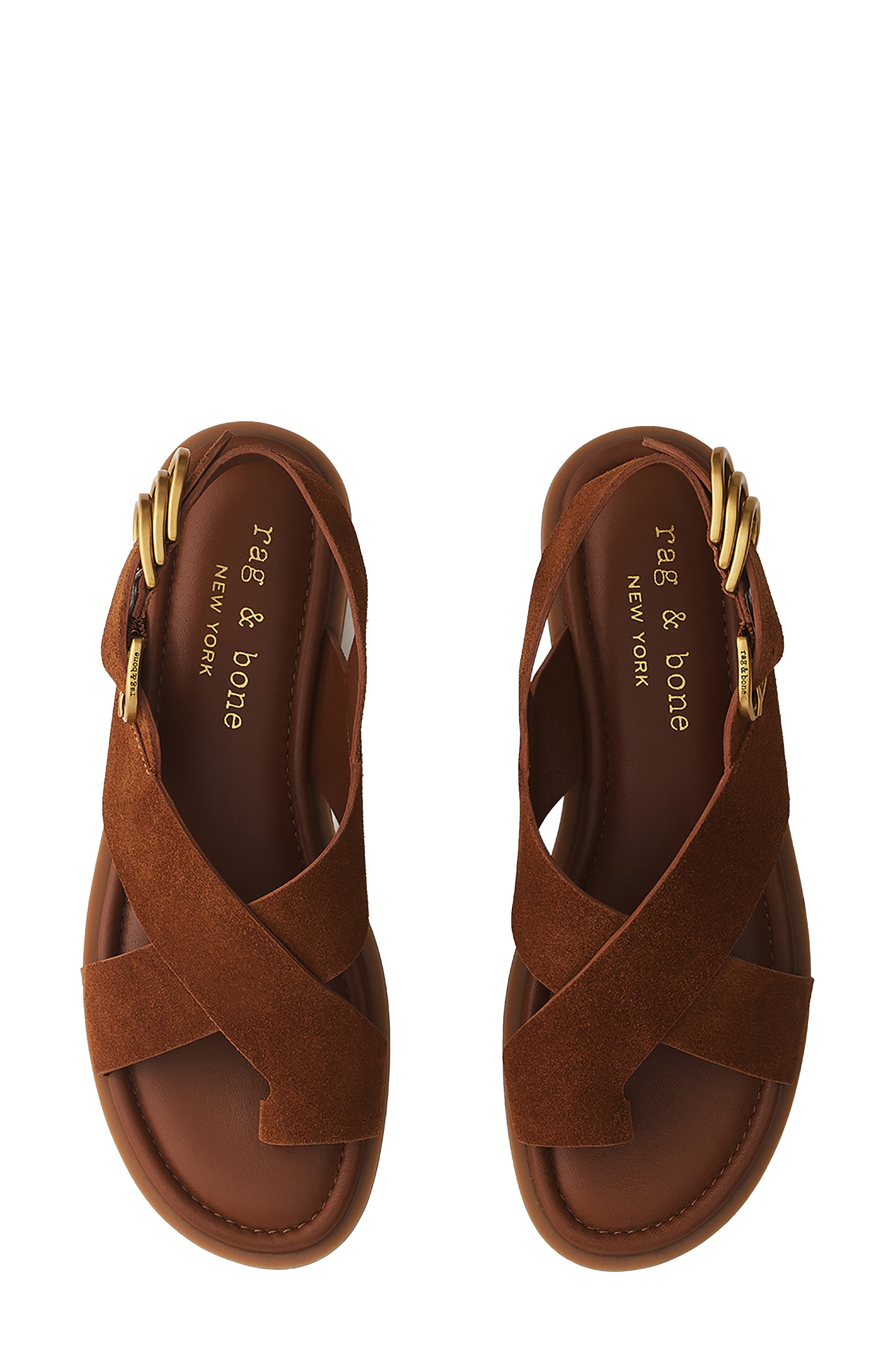 rag & bone Gia Slingback Sandal in Umber Suede at Nordstrom - 2