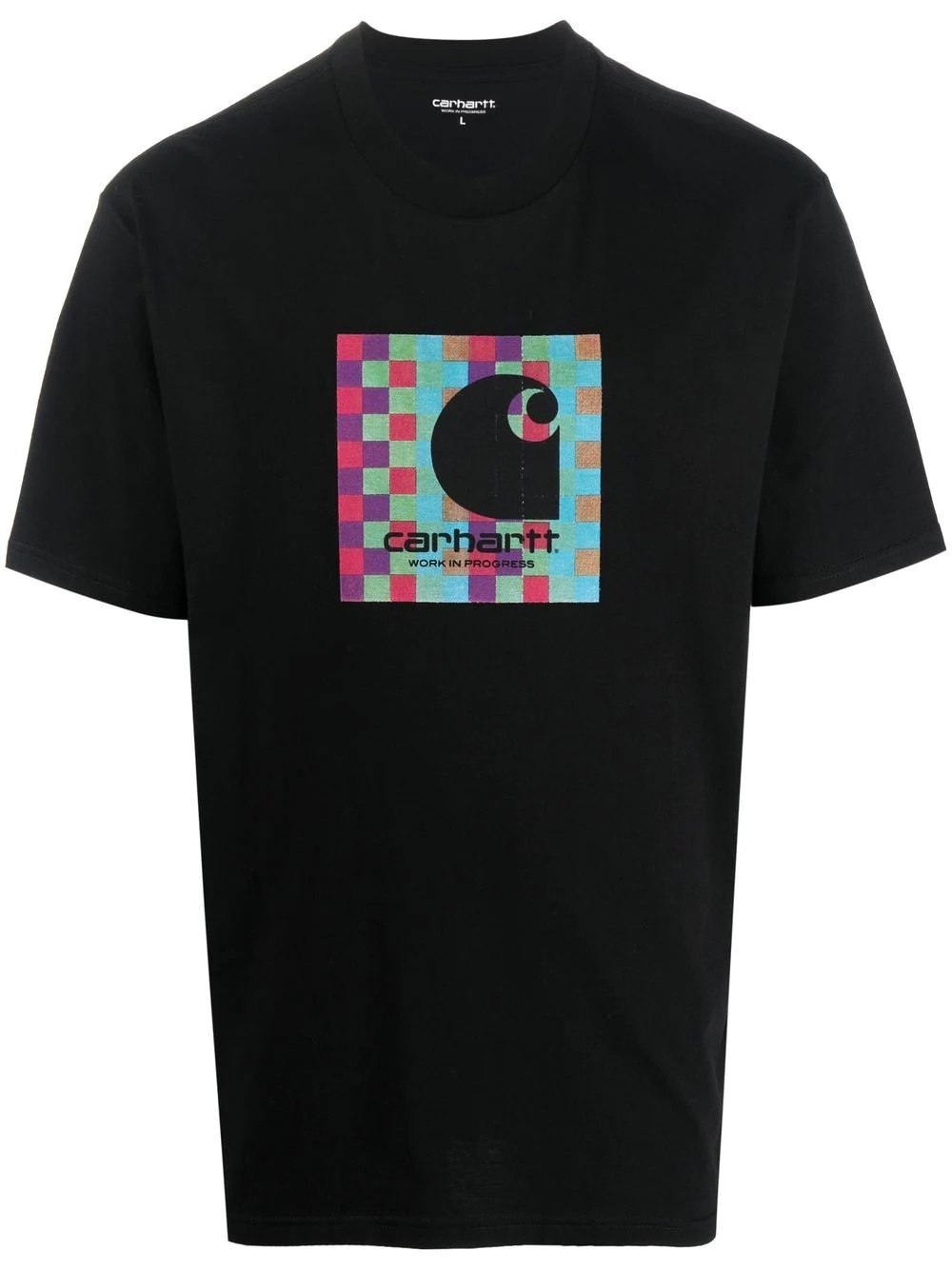 abstract graphic logo T-shirt - 1