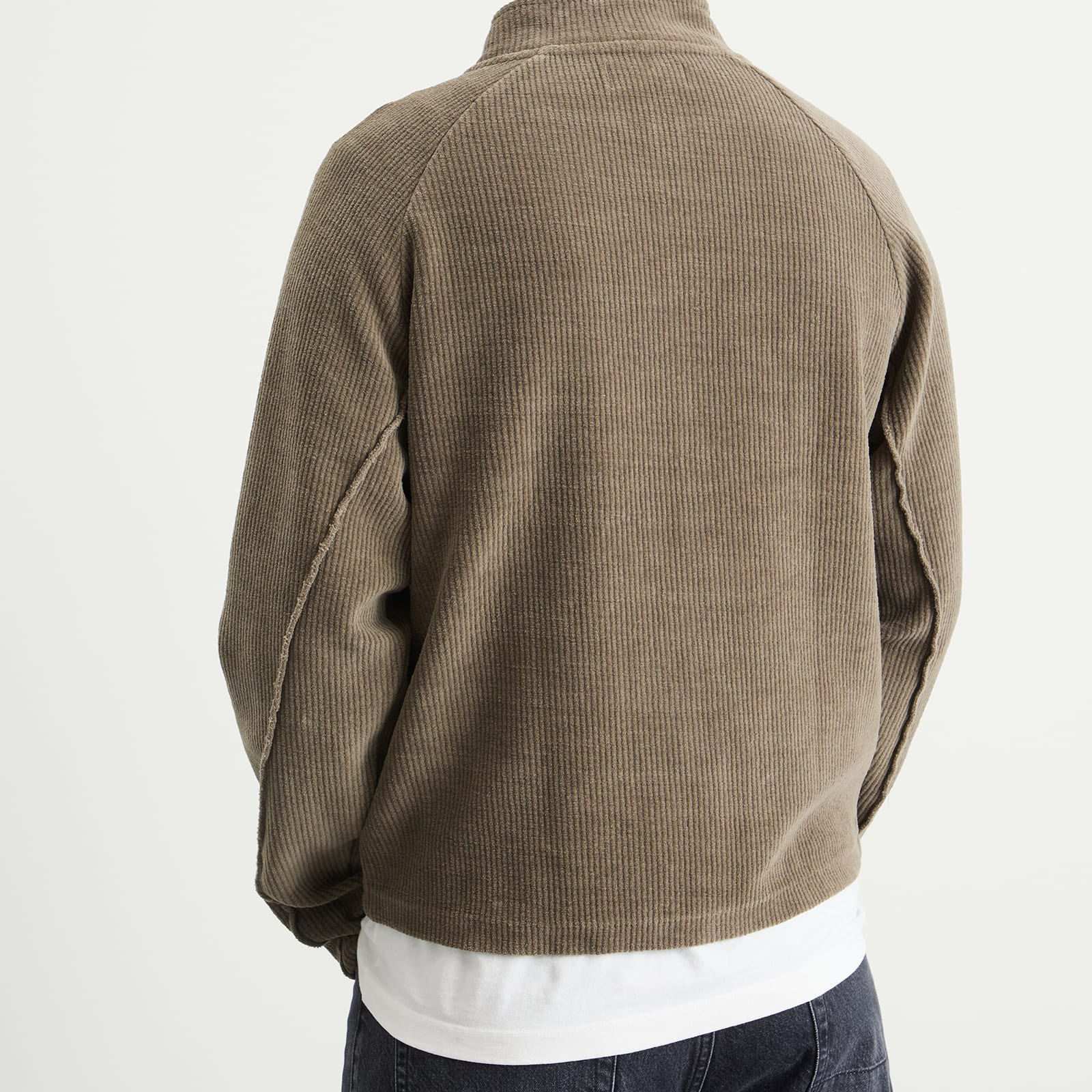 mfpen Leisure Zip Up Faded Taupe Knit - 5