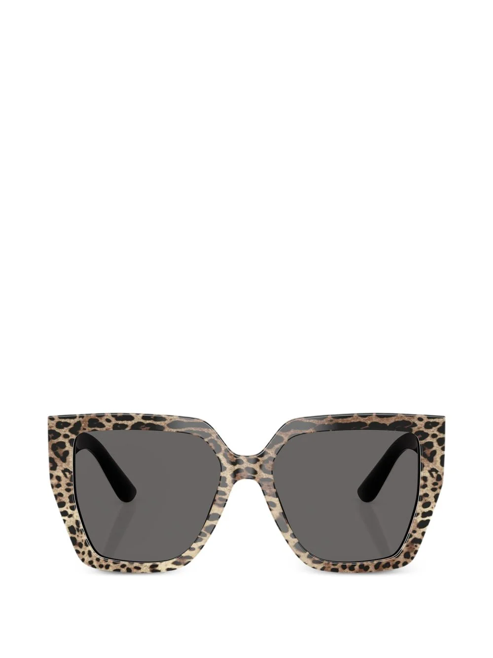 leopard square sunglasses - 1