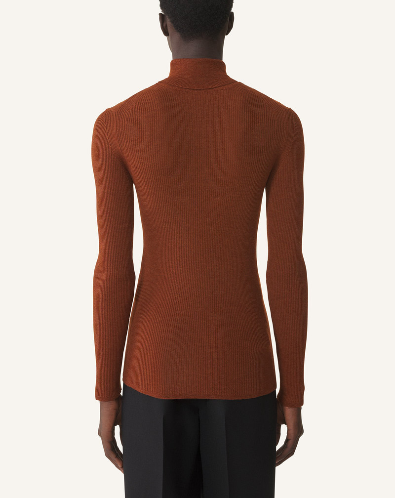 TURTLENECK SWEATER IN MERINO WOOL AND SILK 4