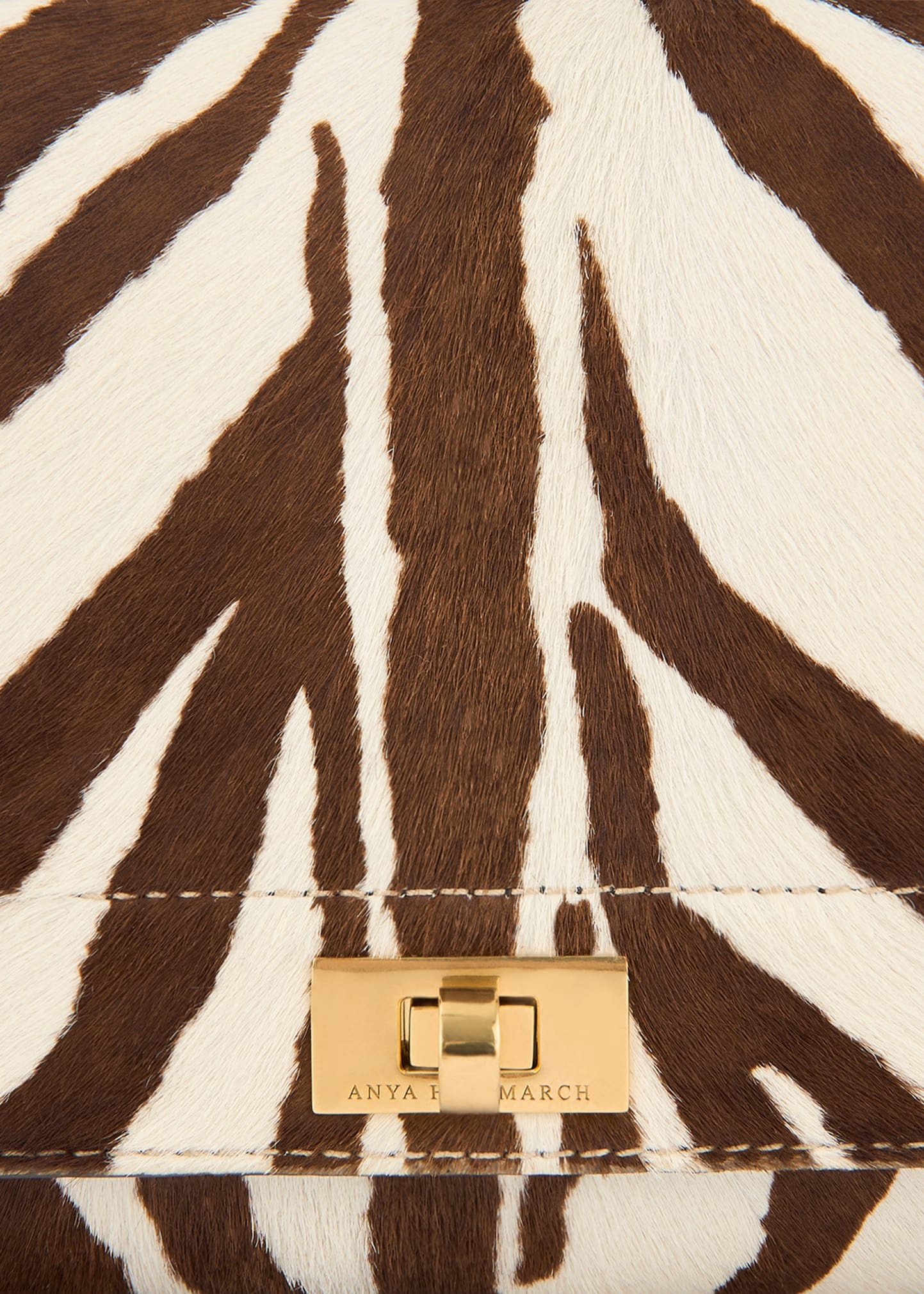 Mortimer Zebra-Print Calf Hair Crossbody Bag - 3