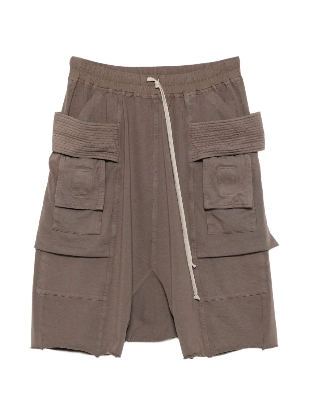 quilted cargo shorts - 1