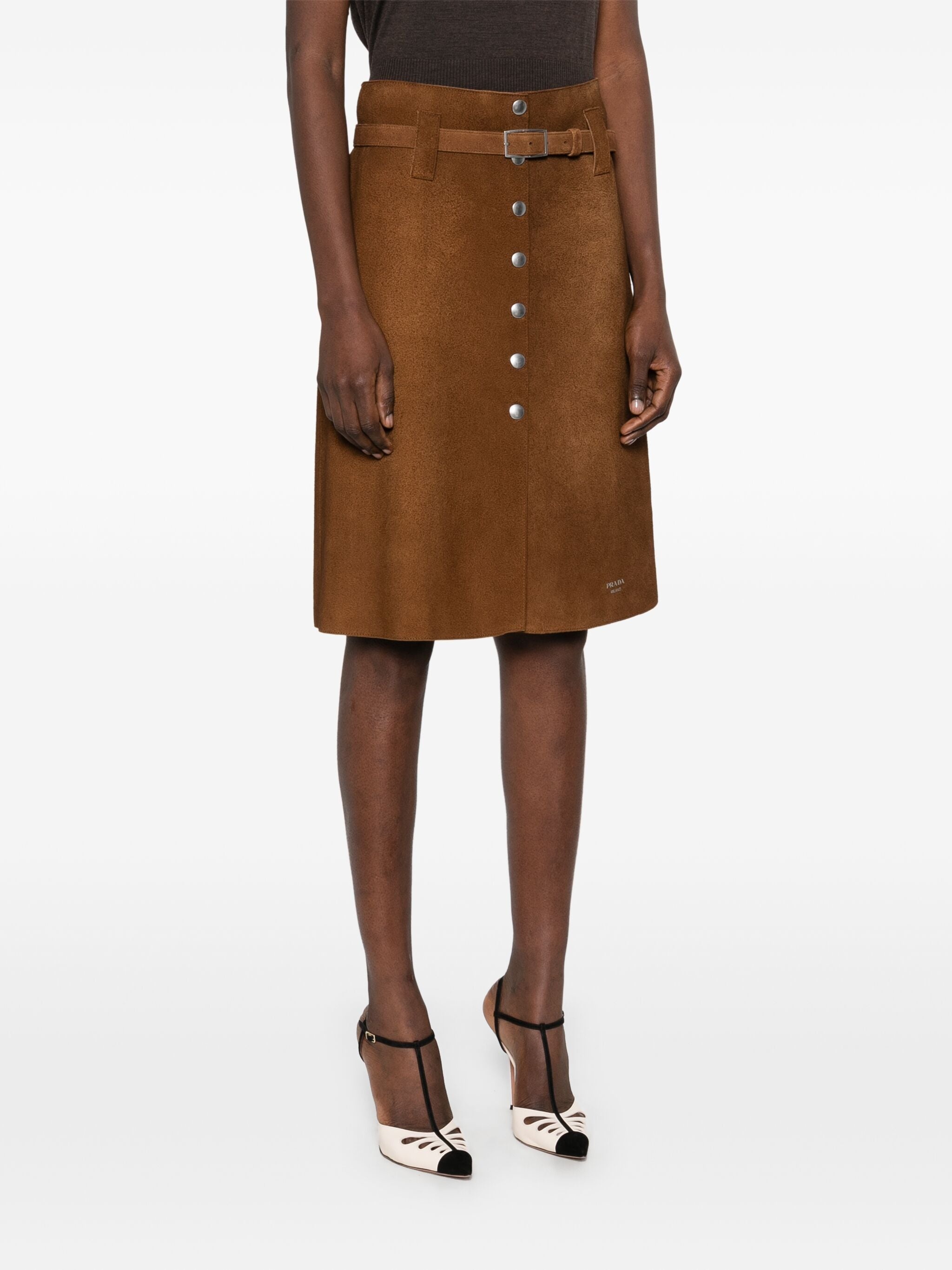 Belted Midi Skirt - 2