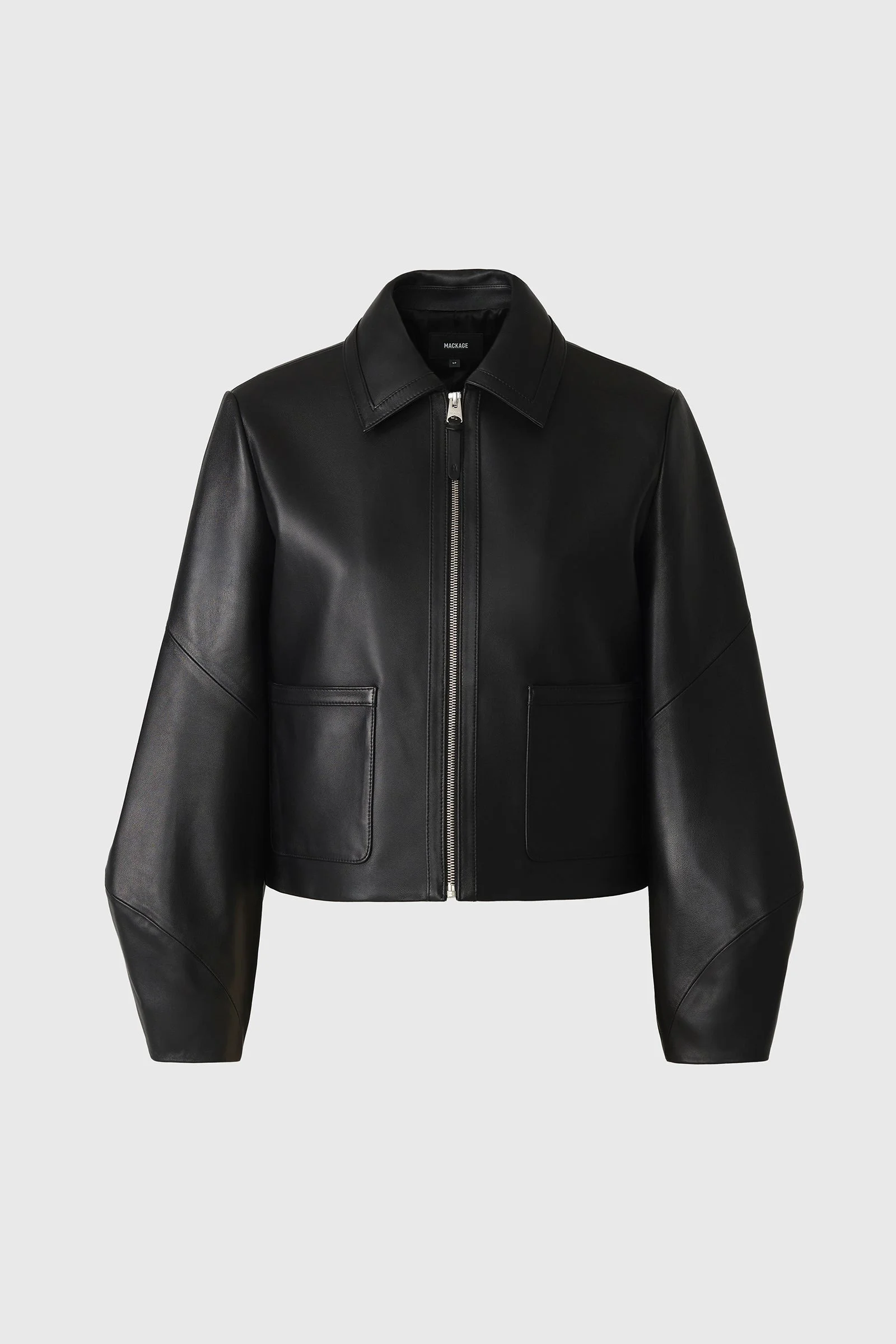 SOLANA-L Relaxed fit leather bomber - 1