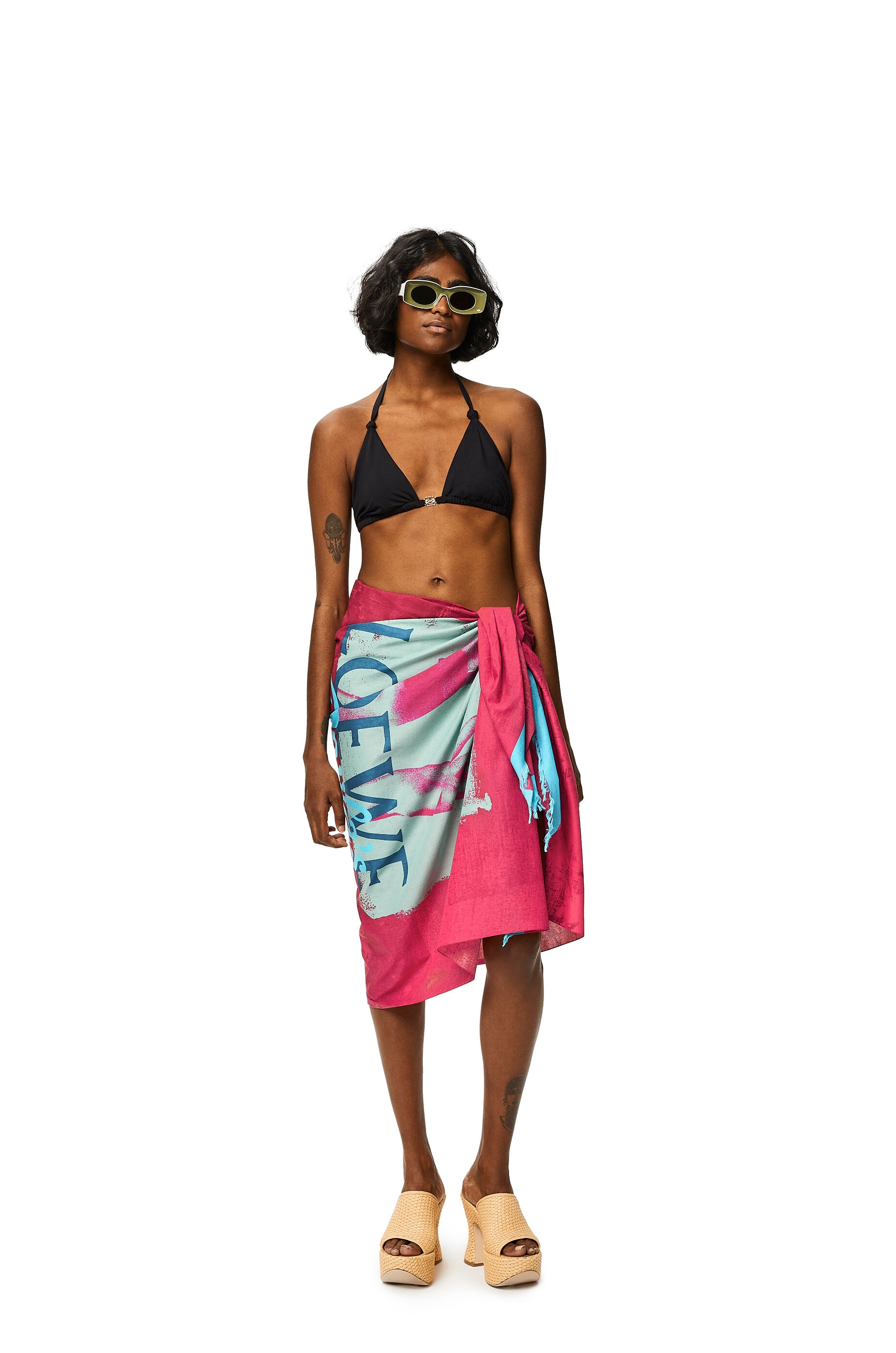 Palm pareo in cotton - 3