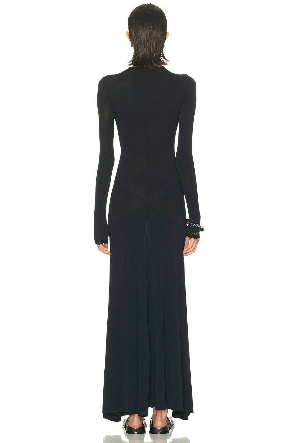Flower Cut Out Long Dress - 3