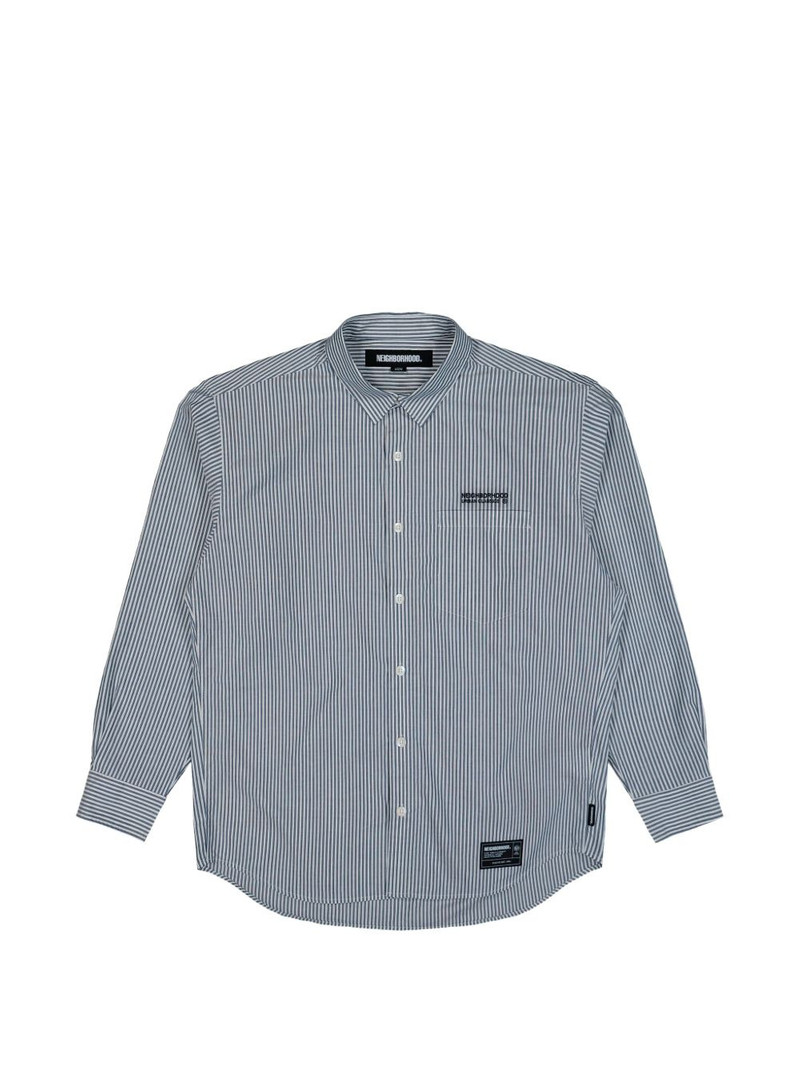 striped long-sleeve cotton shirt 1