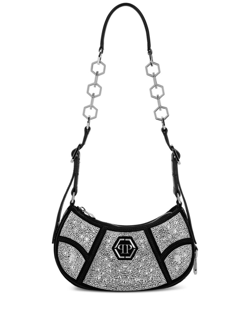 crystal-embellished shoulder bag 1