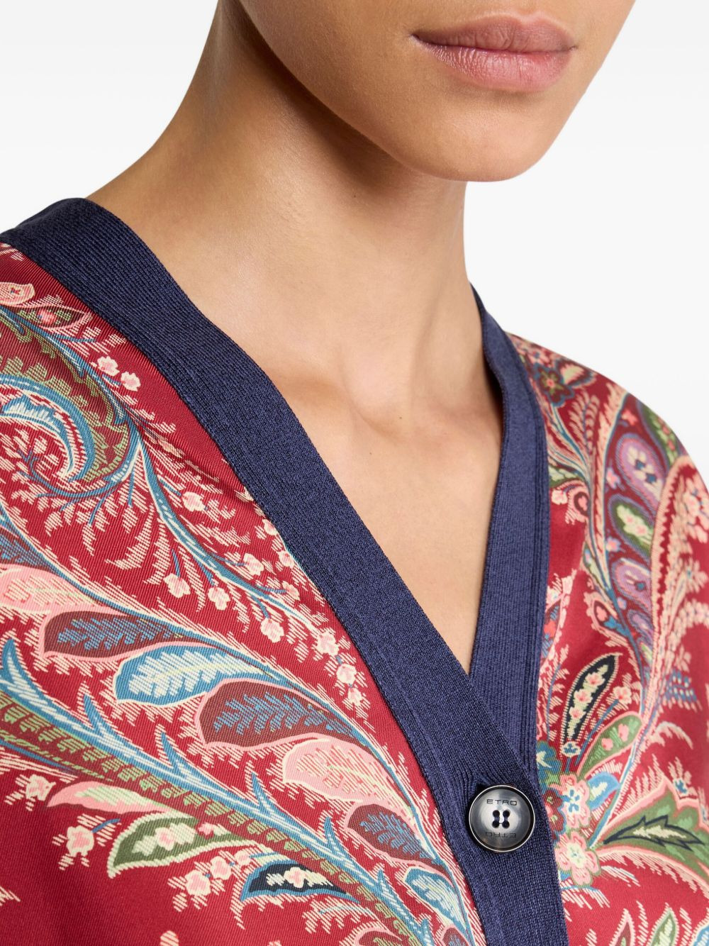 paisley-print cardigan - 4