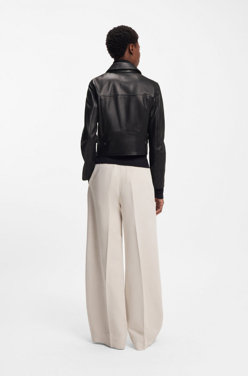 LEATHER BIKER JACKET IN A REGULAR FIT 4