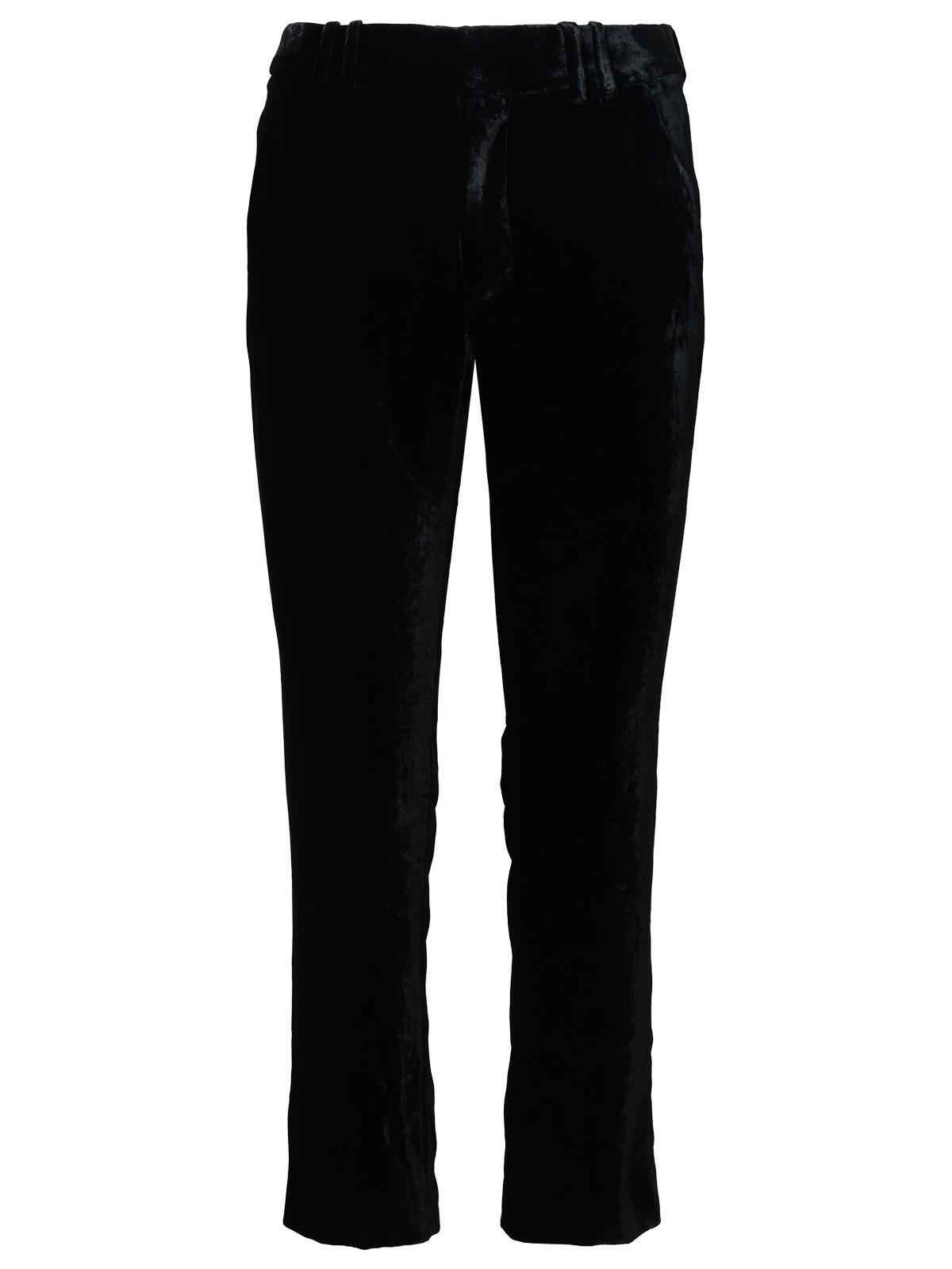 Balmain Black Silk Blend Pants - 1