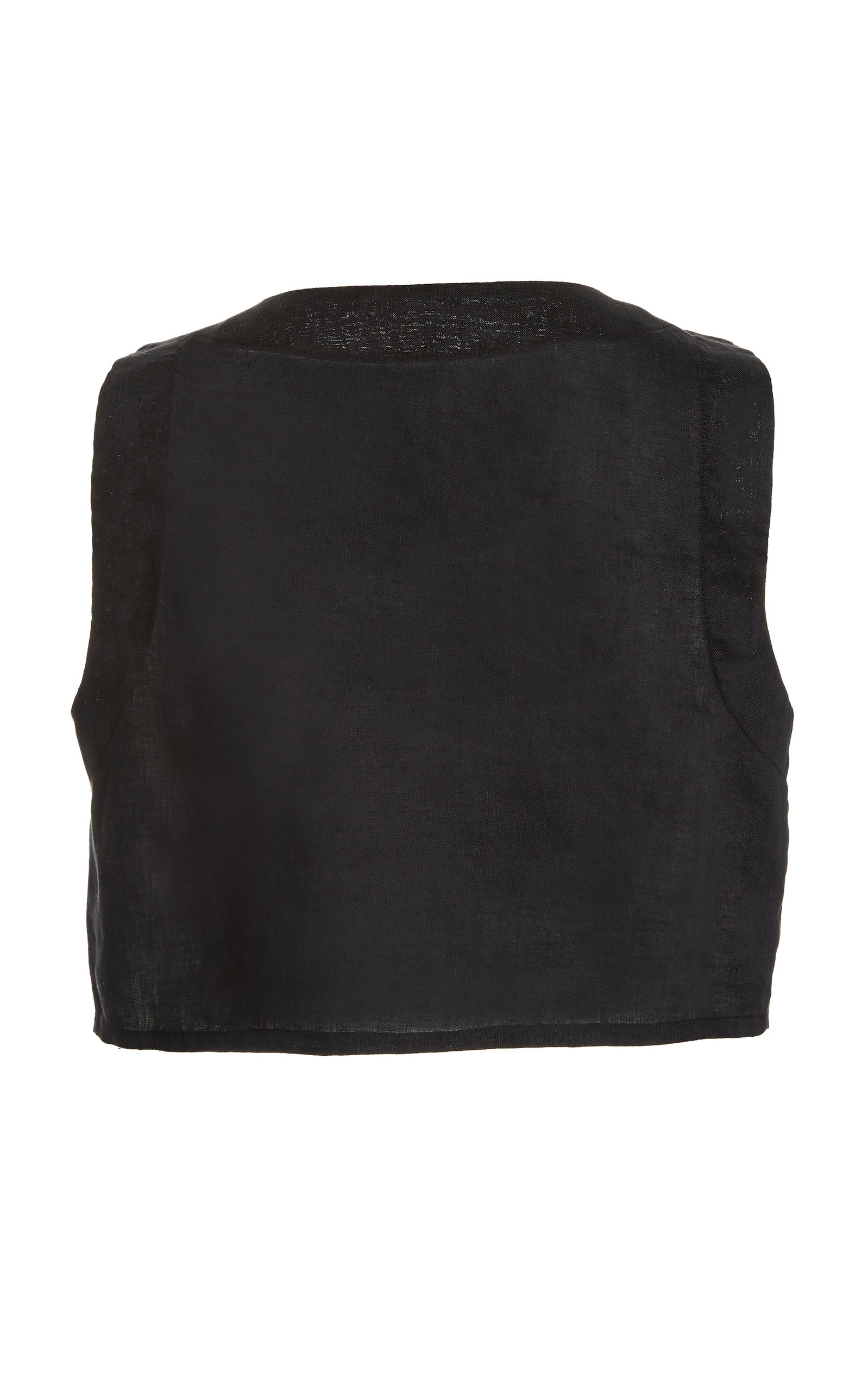 Exclusive Alice Linen Crop Top black - 5