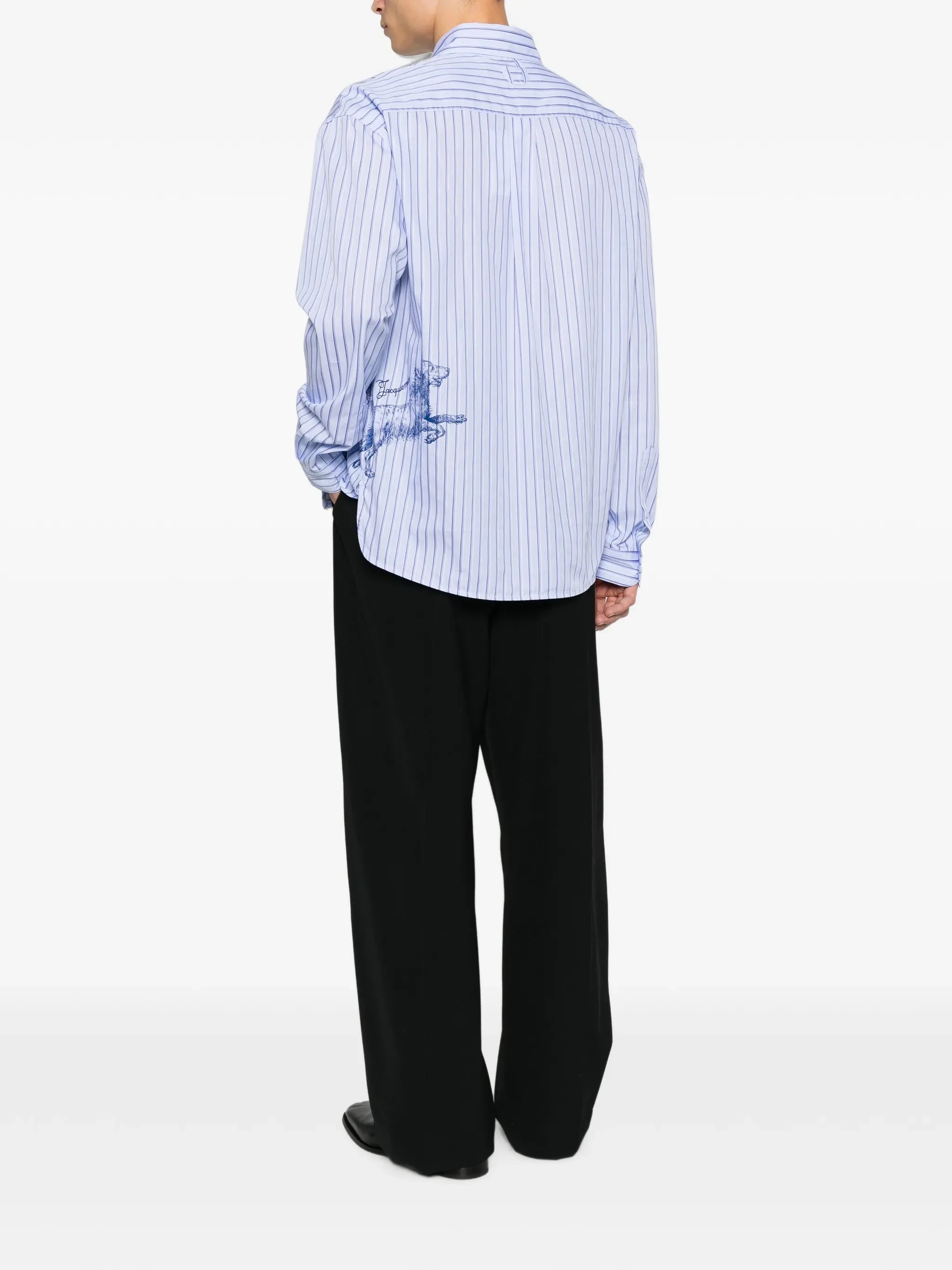 Jacquemus Dog-print Striped Shirt - 1