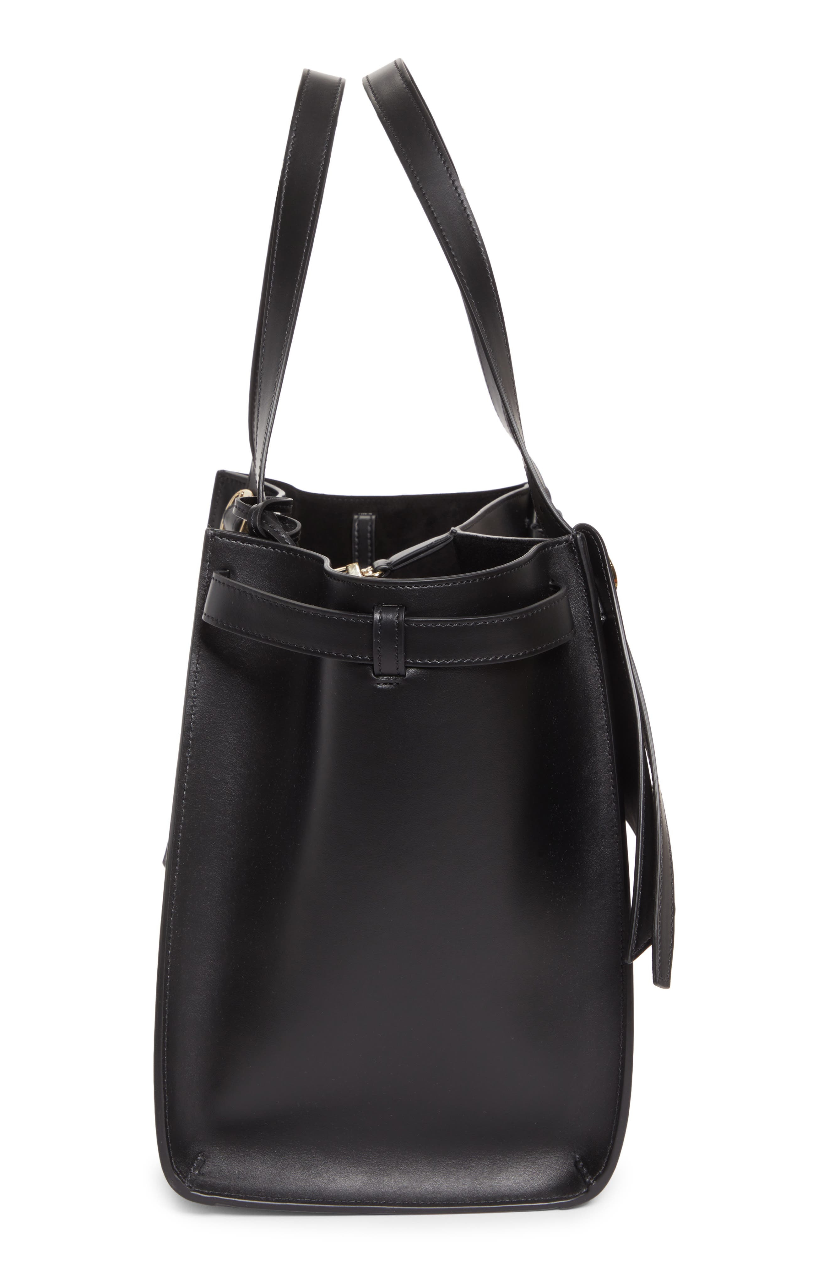 Coperni Belt Cabas Leather Tote in Black/Black at Nordstrom - 5
