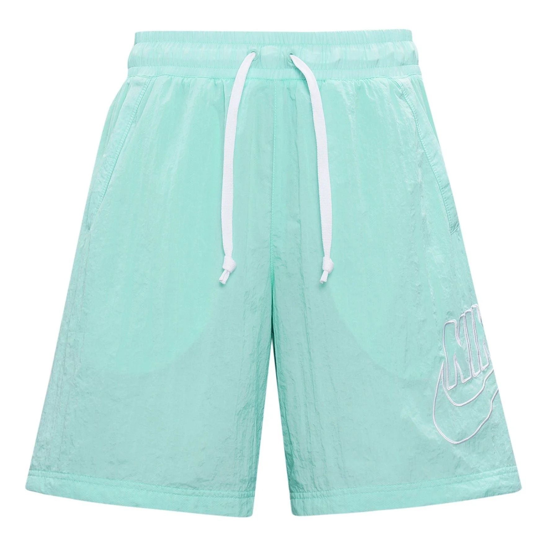 Nike Sportswear Alumni Logo Embroidered Woven Training Sports Shorts Mint Green DB3811-382 - 1