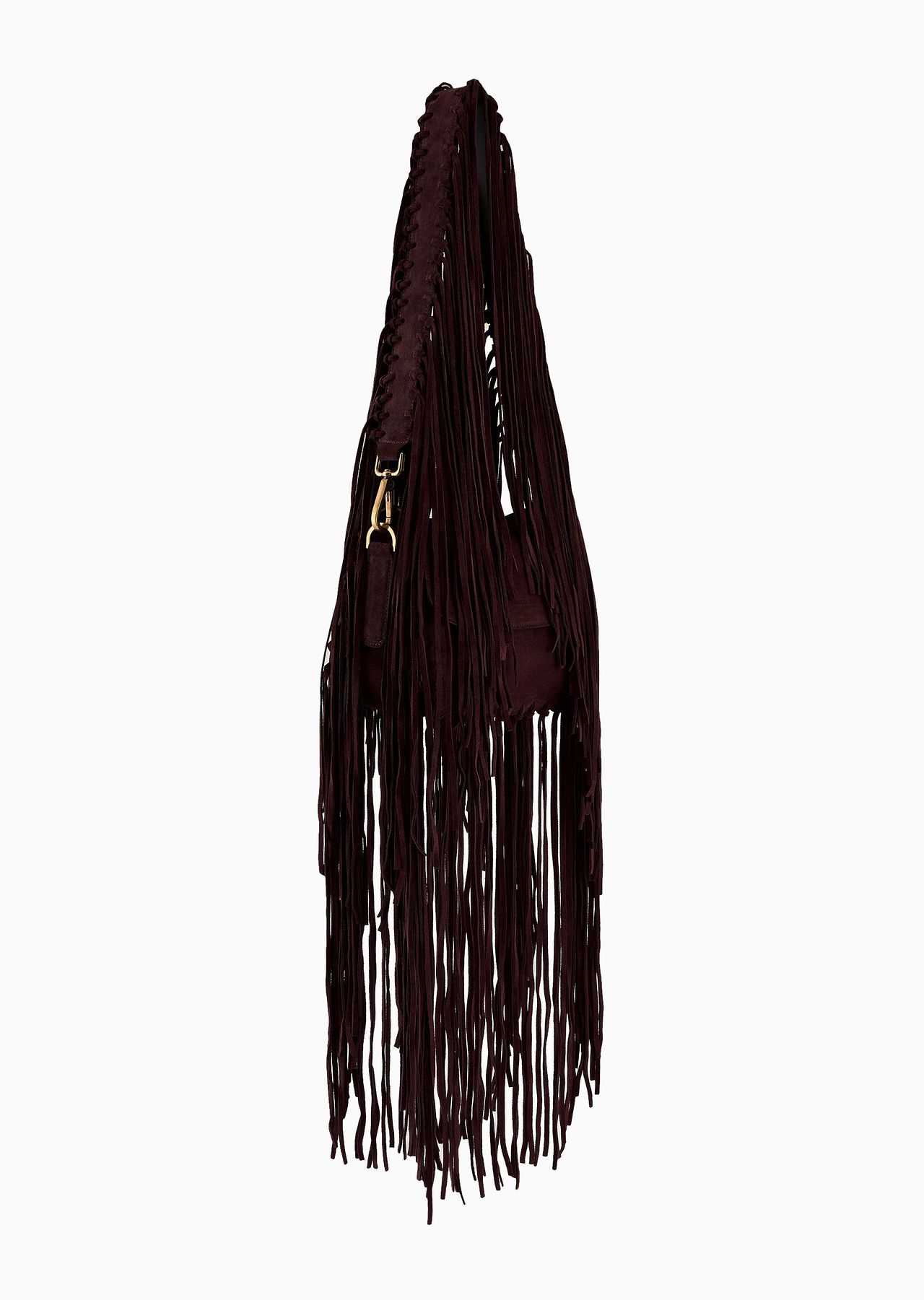 La Prima fringed suede bag - 3