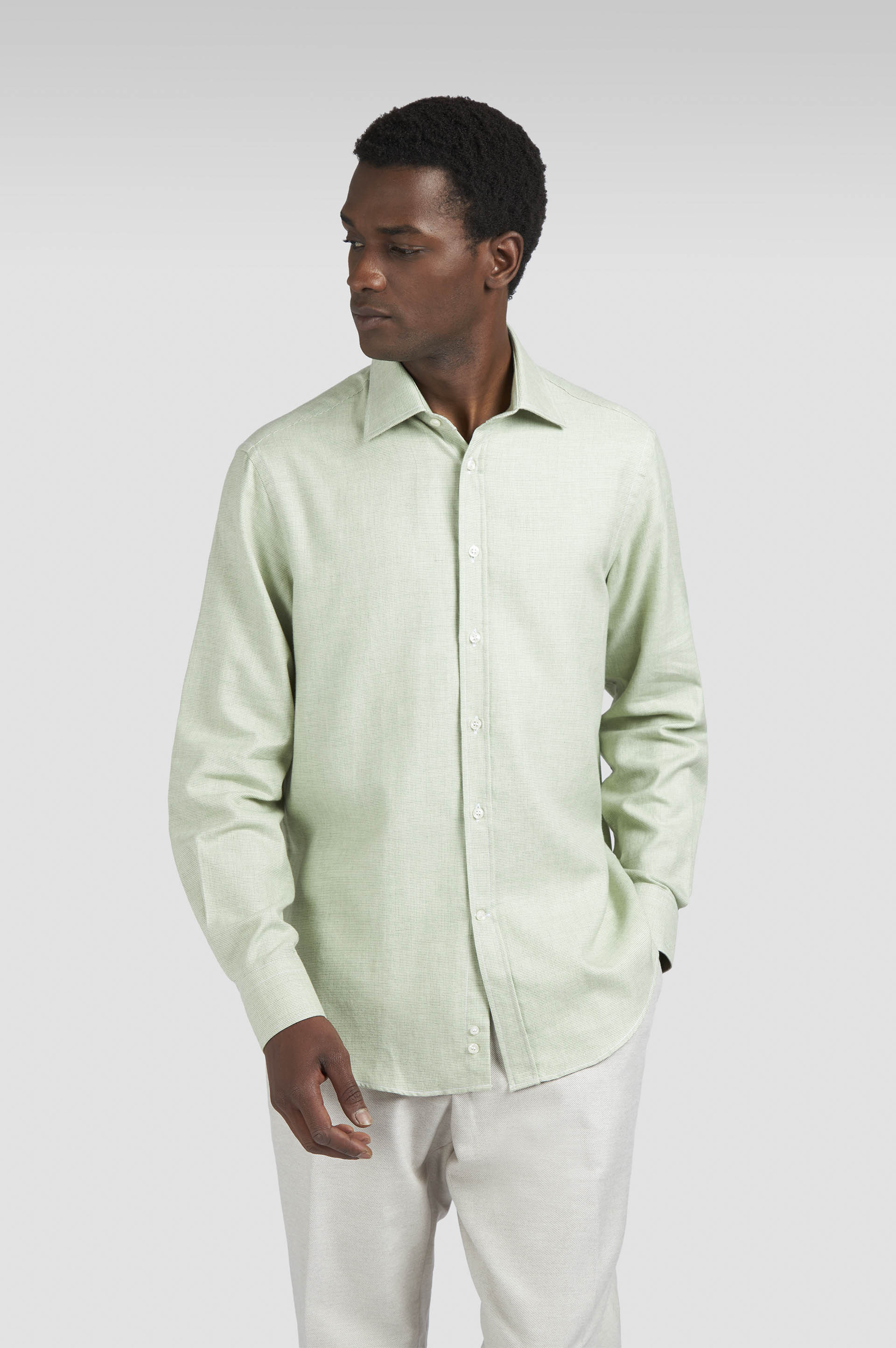 CASHMERE AND COTTON SHIRT - 6