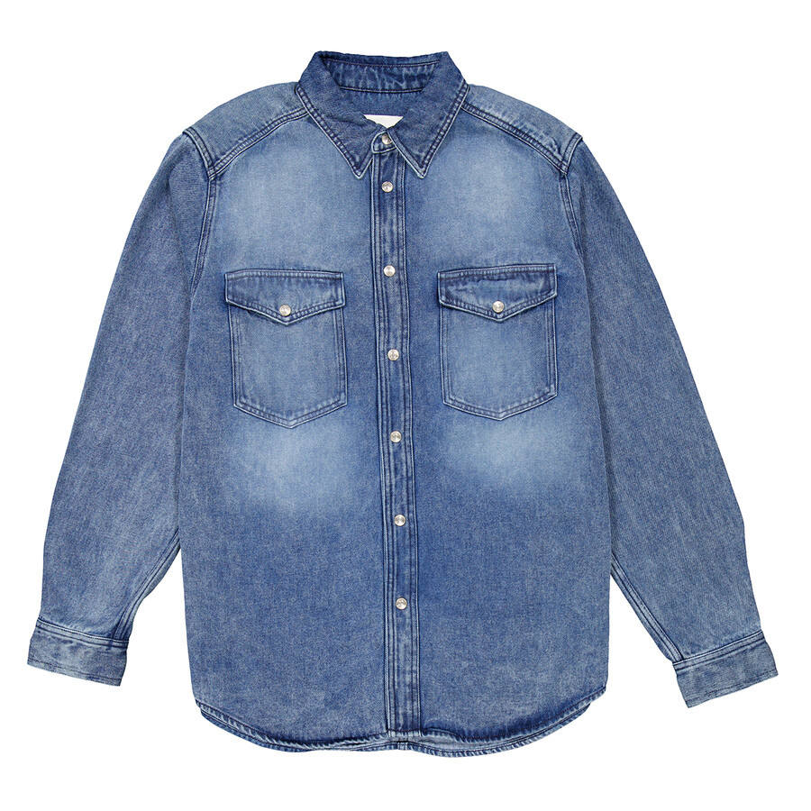 Isabel Marant Tailly Flowy Denim Shirt - 4