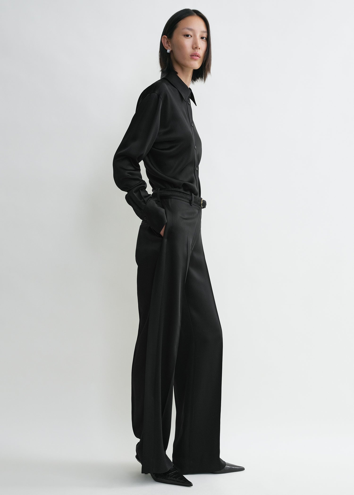 Slouch waist shirt black - 3