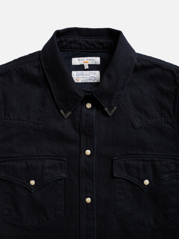 Lotta Western Denim Shirt Black - 4