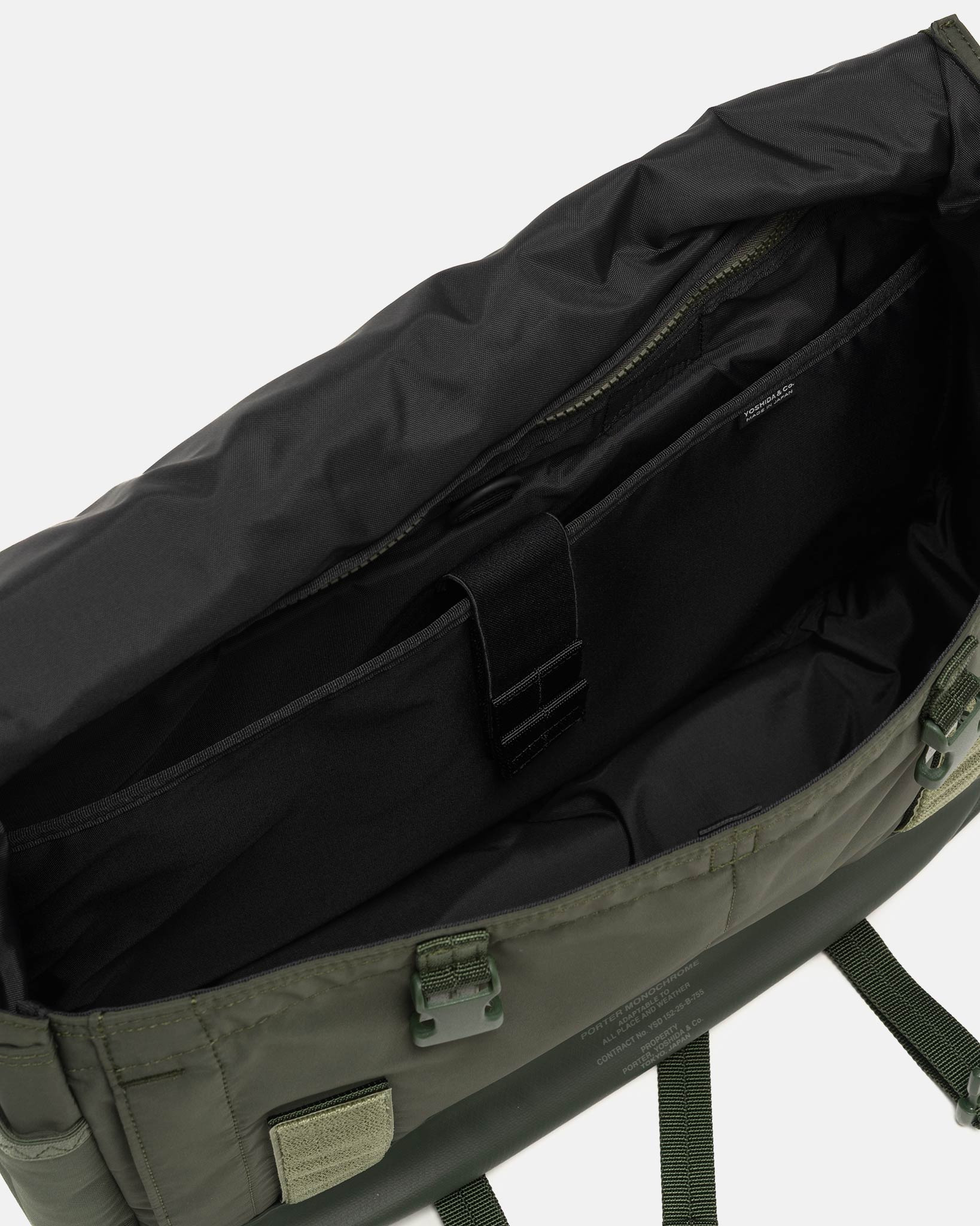 Monochrome Messenger Bag Olive - 4