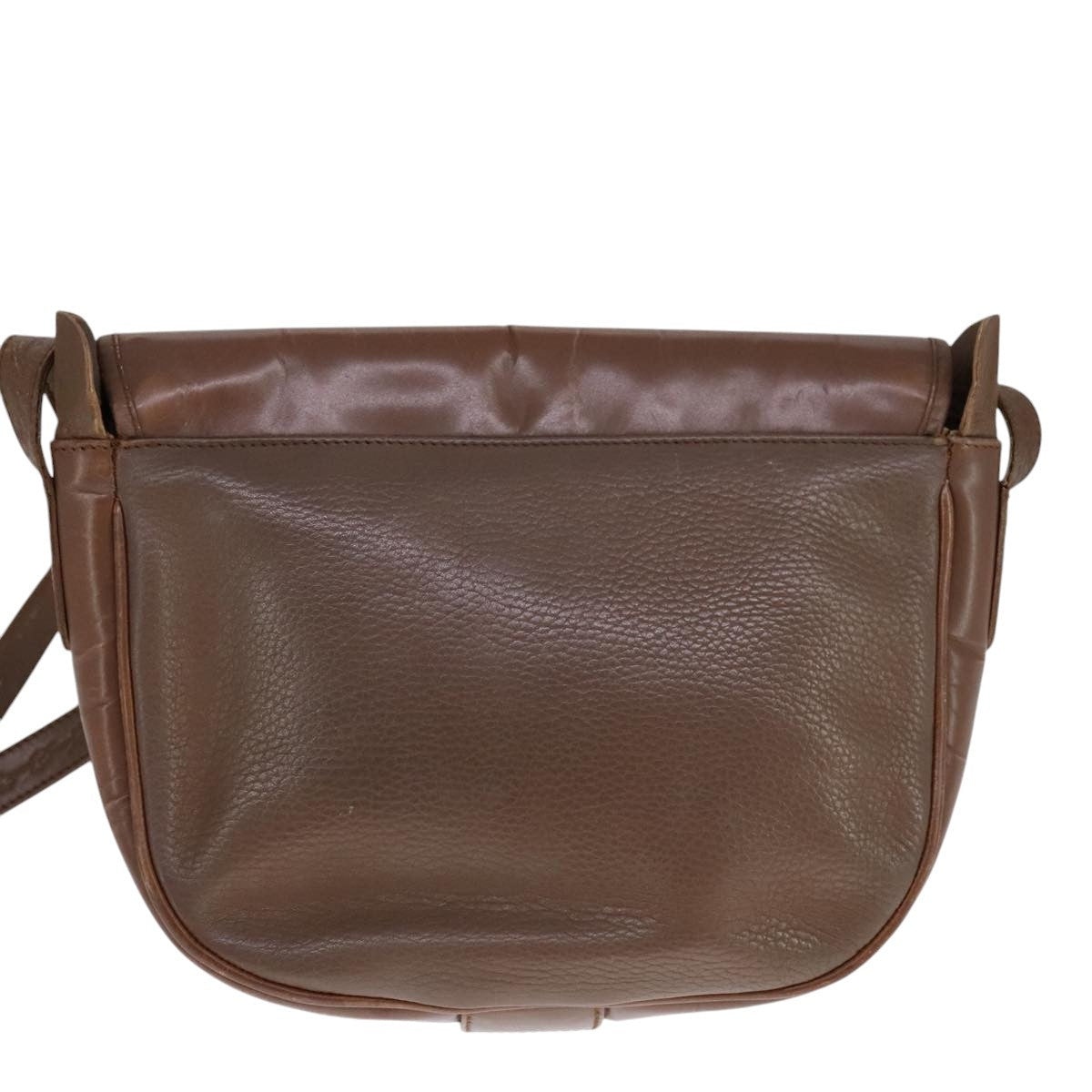 Burberry Shoulder Bag Leather Brown Silver - 2