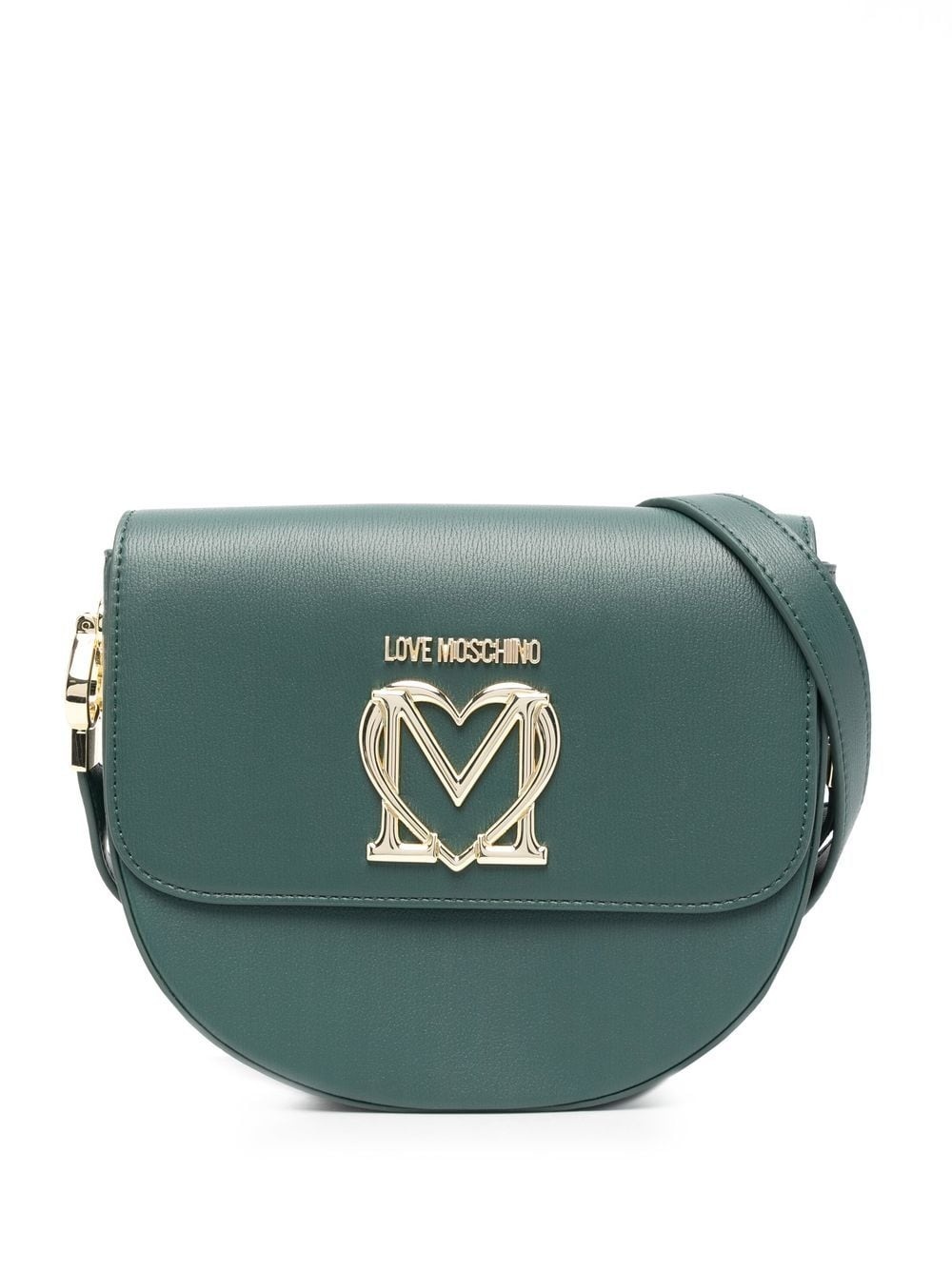 logo heart satchel crossbody bag - 1