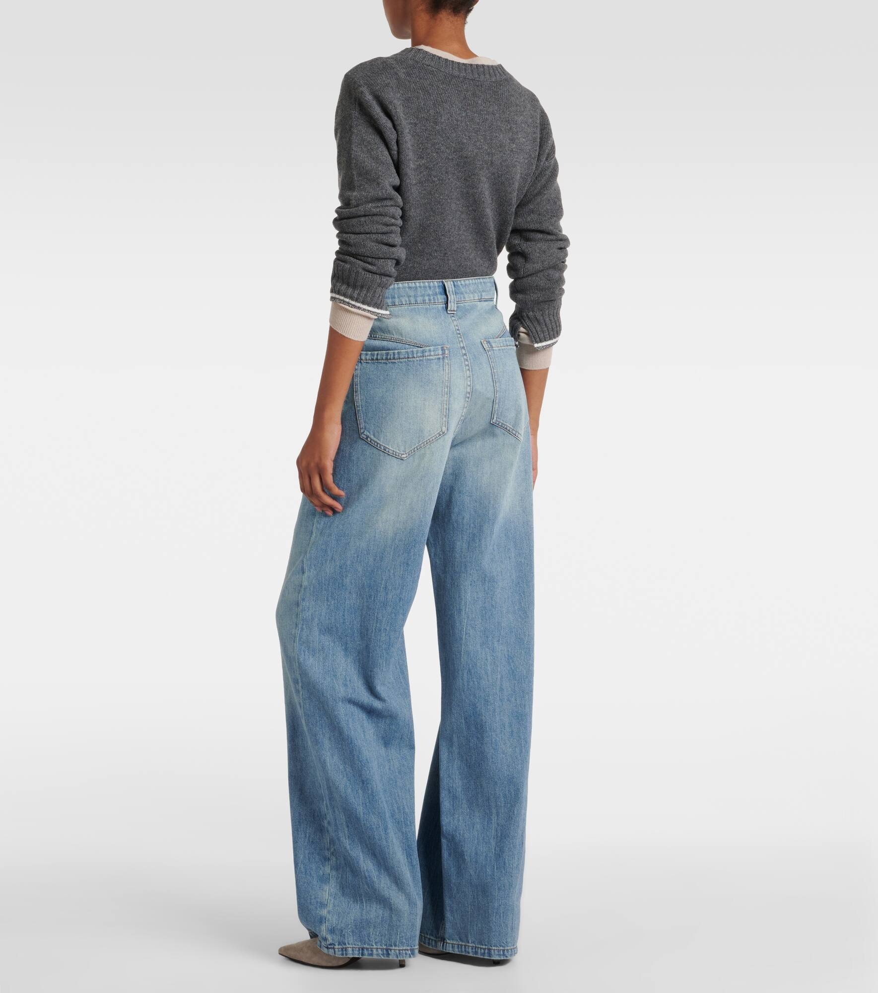 High-rise wide-leg jeans - 3