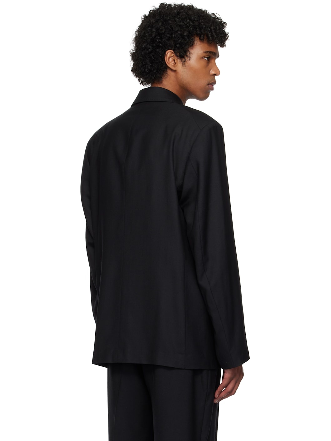 Black Unconstructed DB Blazer - 3