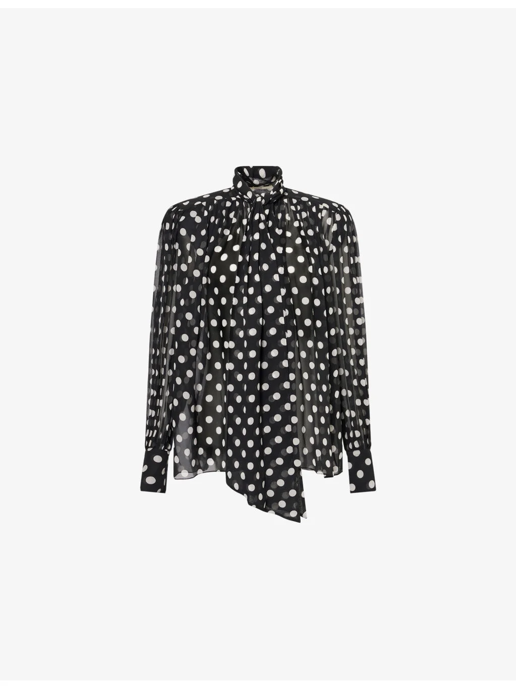 Vali Dot-Print Silk Top - 1