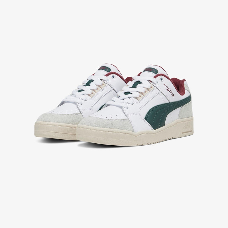 PUMA 색깔 구획 panelled 가죽 낮은 정상 운동화 outlook