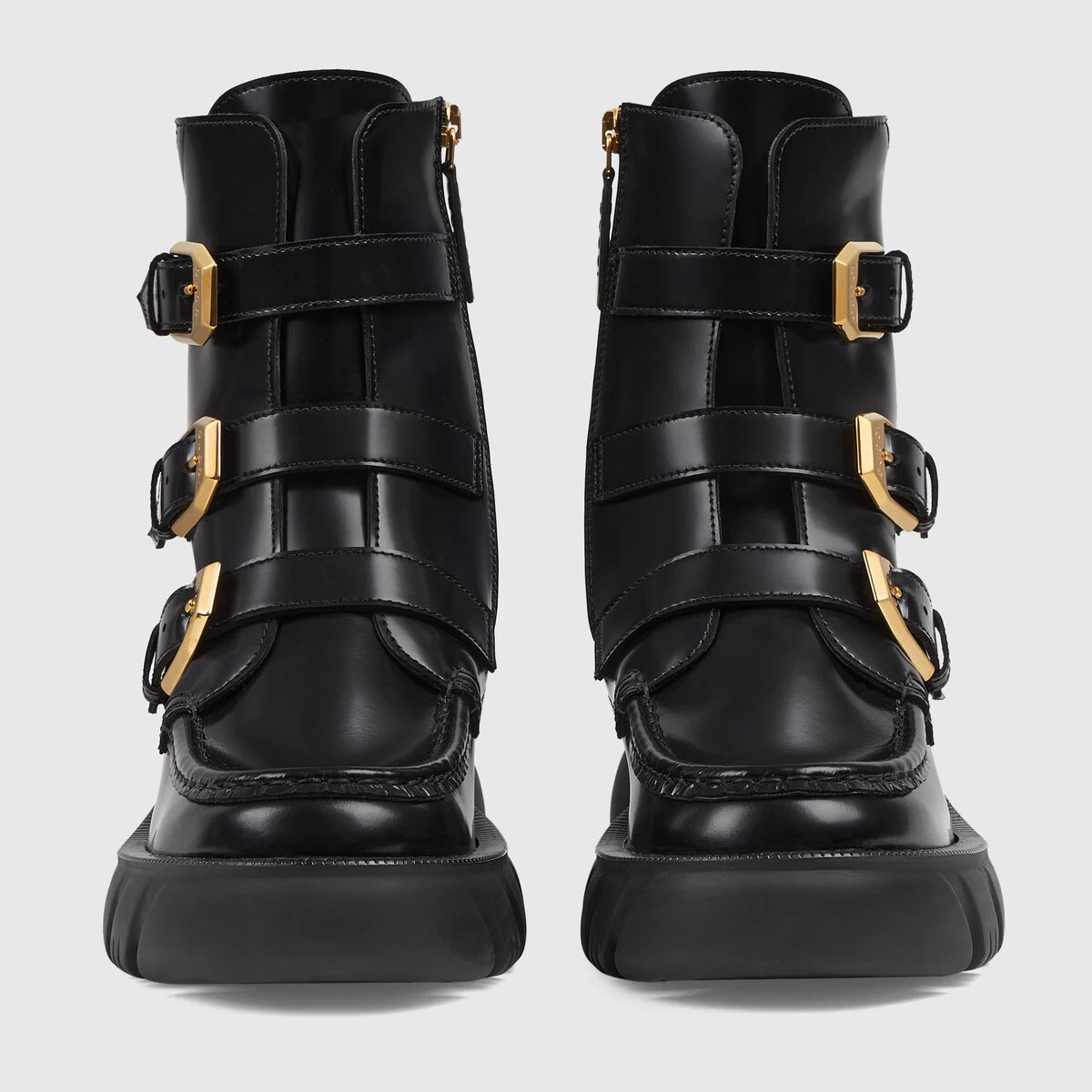 Women's ankle boot with buckles - 3