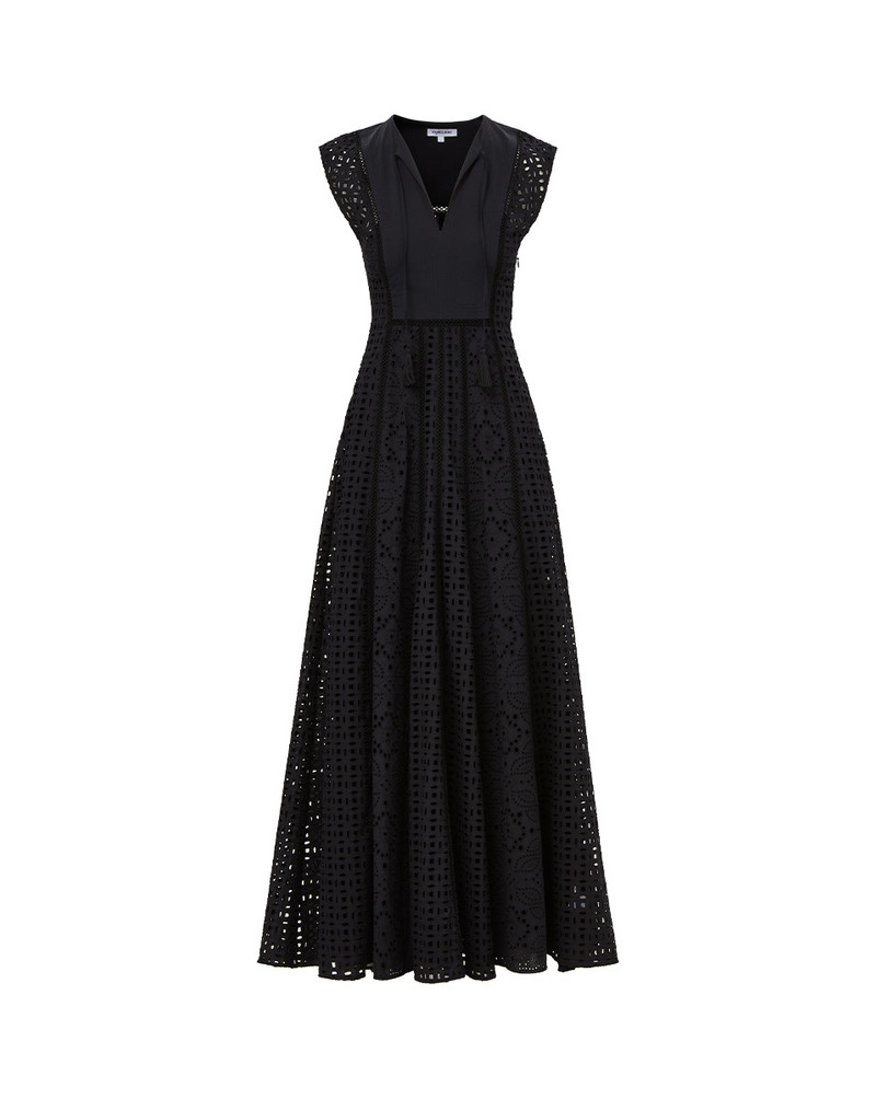 ALINA EYELET MAXI DRESS - 1